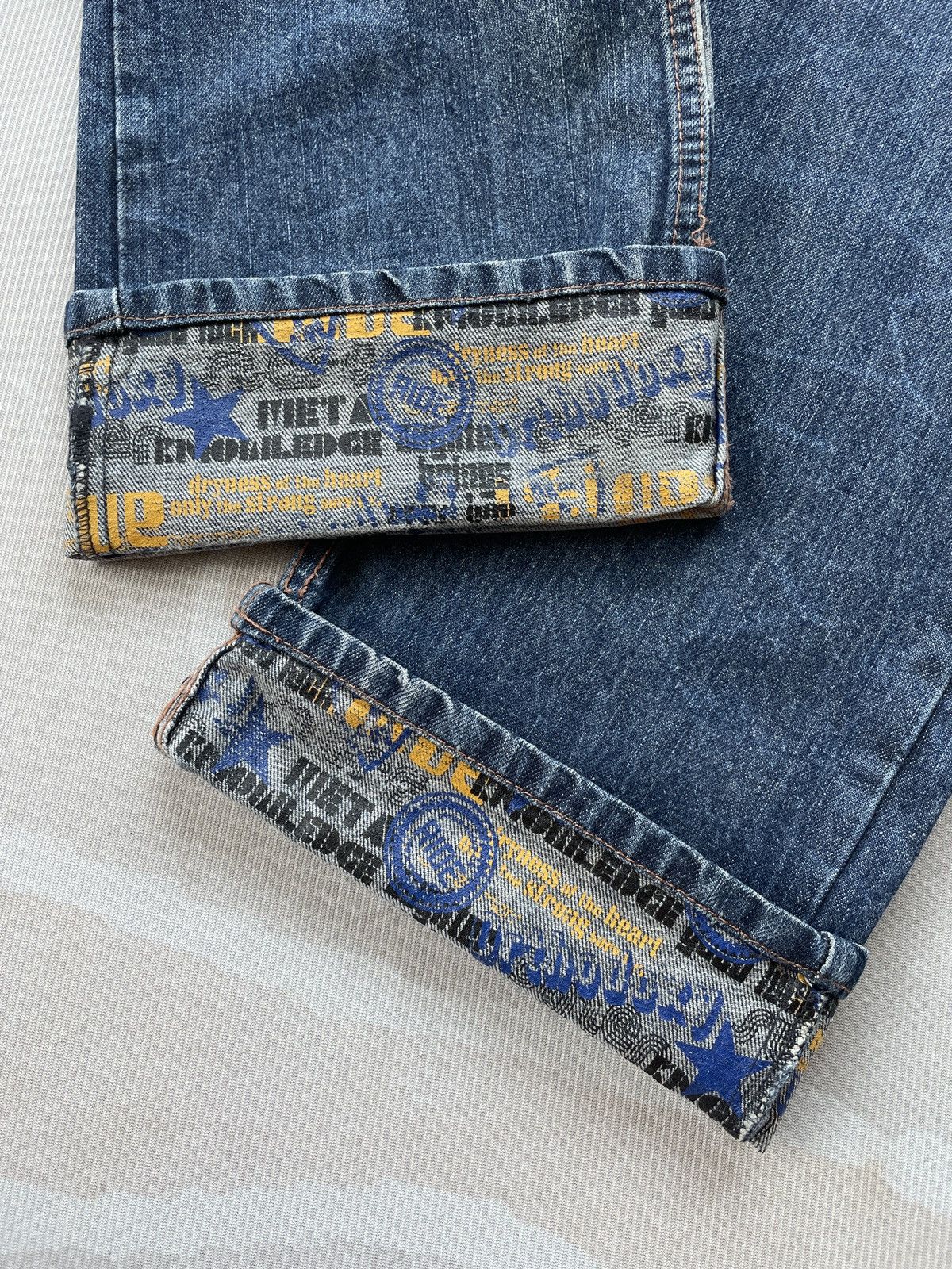 If Six Was Nine Sick Doublefocus Double Waist Jeans (LG111) Size US 31 - 7 Thumbnail