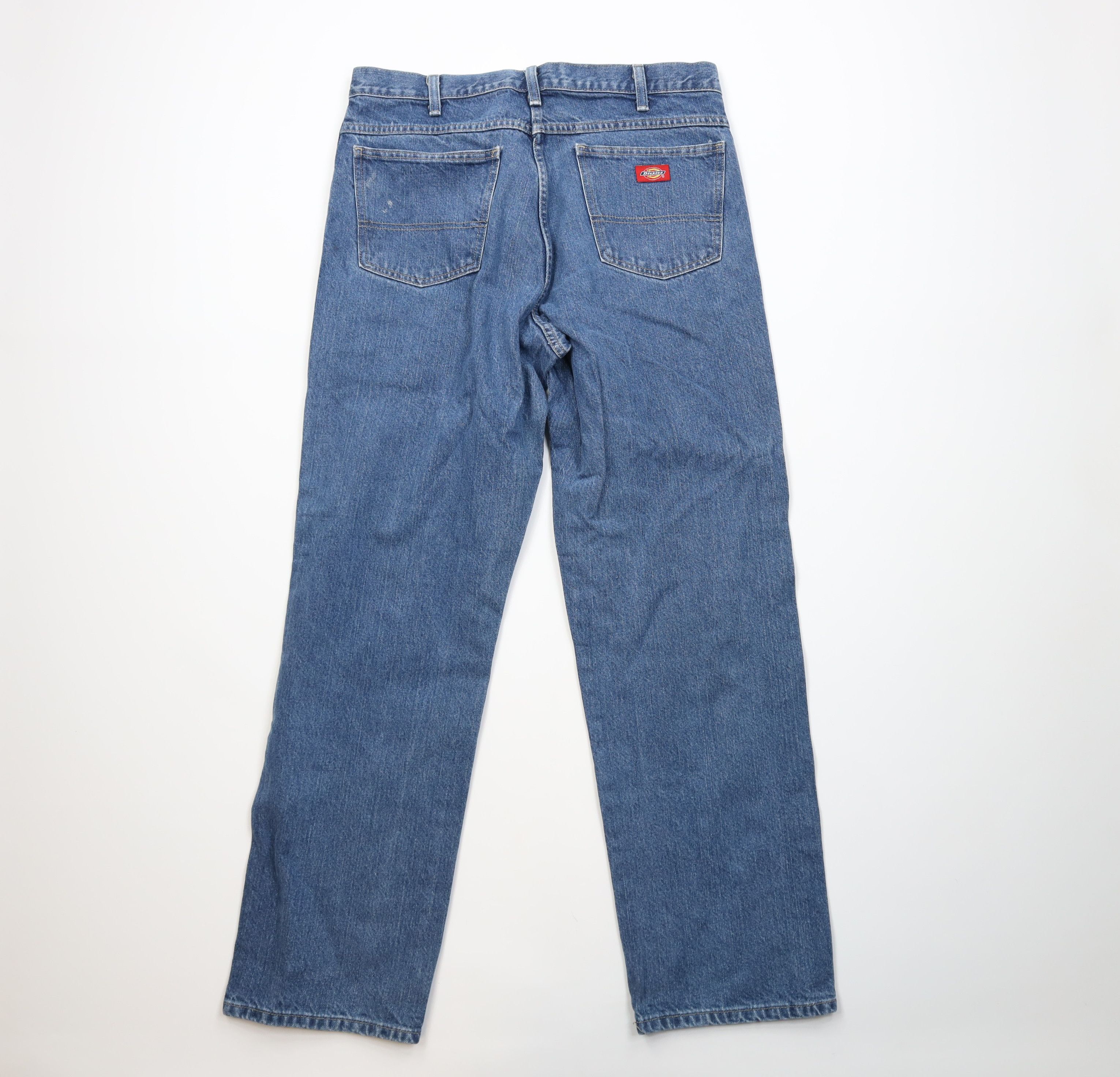 Dickies Vintage Y2K Dickies Wide Leg Dungaree Denim Jeans Blue Size US 34 / EU 50 - 11 Thumbnail