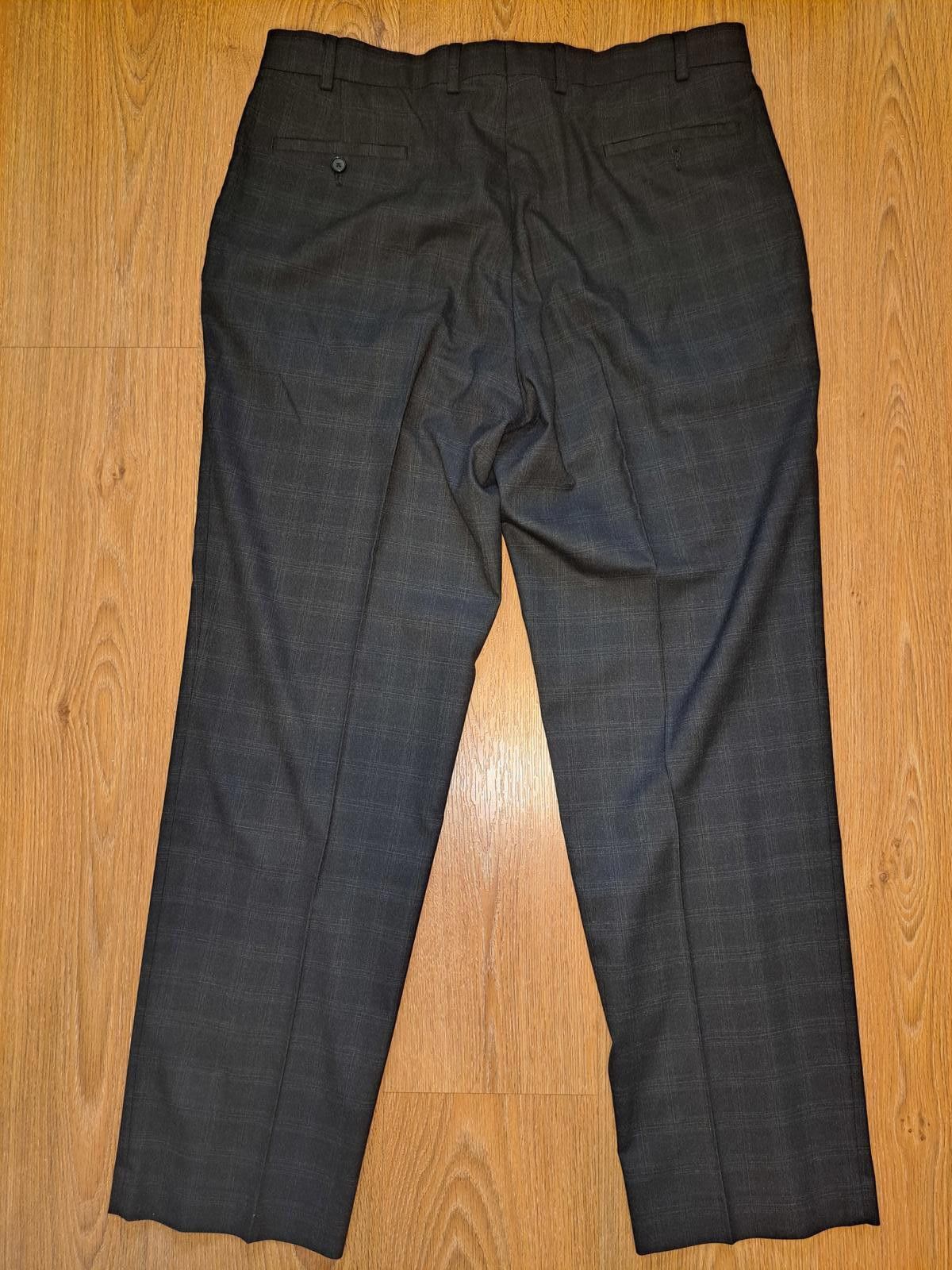 Polo Ralph Lauren Ralph Lauren Dress Pants Mens 38x32 Charcoal Gray Plaid Size 46R - 5 Thumbnail