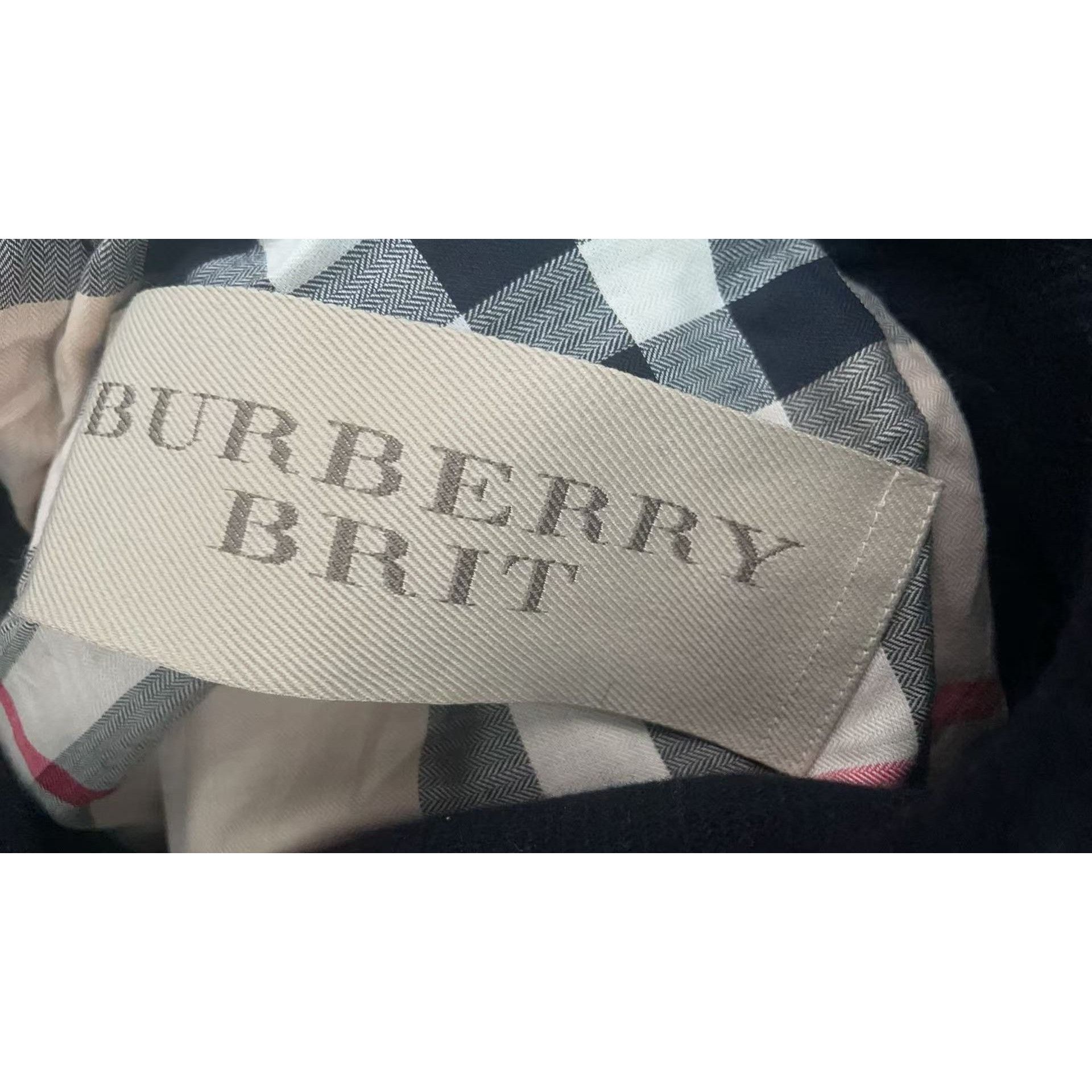 Burberry Burberry Black Wool Blend Double-Breasted Belted Coat Size L / US 10 / IT 46 - 7 Thumbnail