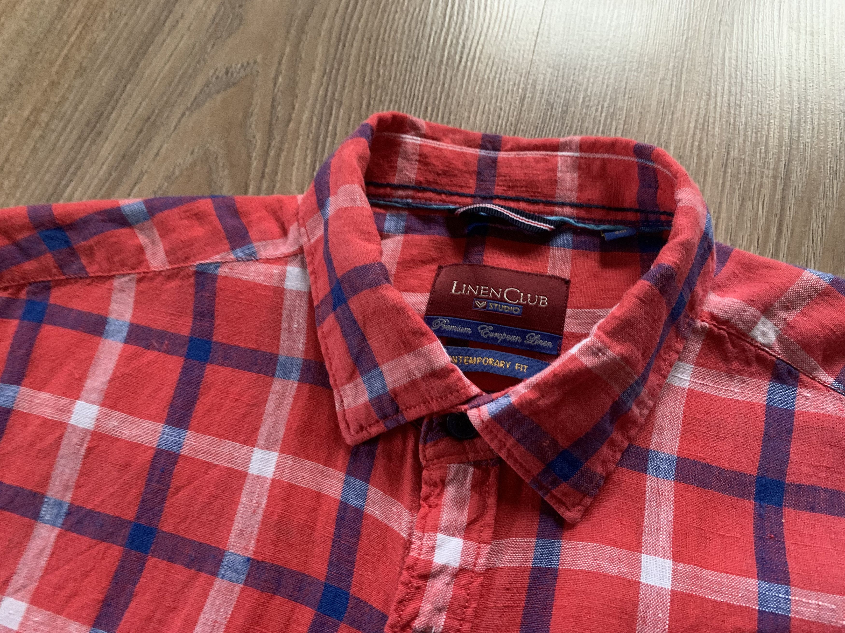 Other Linen Club Studio Plaid Linen Long Sleeve Shirt Size US L / EU 52-54 / 3 - 6 Thumbnail