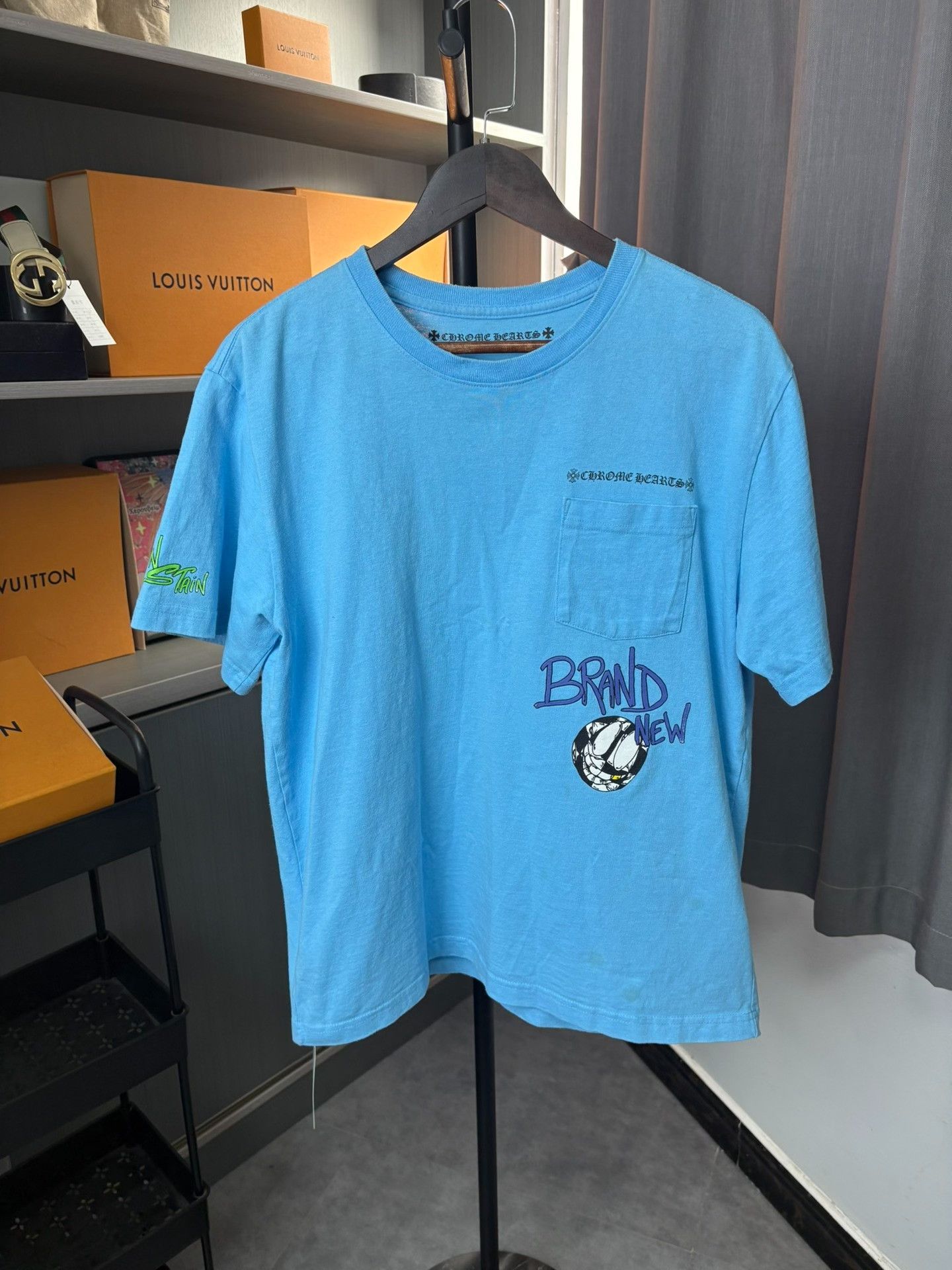 Chrome Hearts Chrome Hearts Collab Blue T-Shirt L Men Size US L / EU 52-54 / 3 - 1 Thumbnail