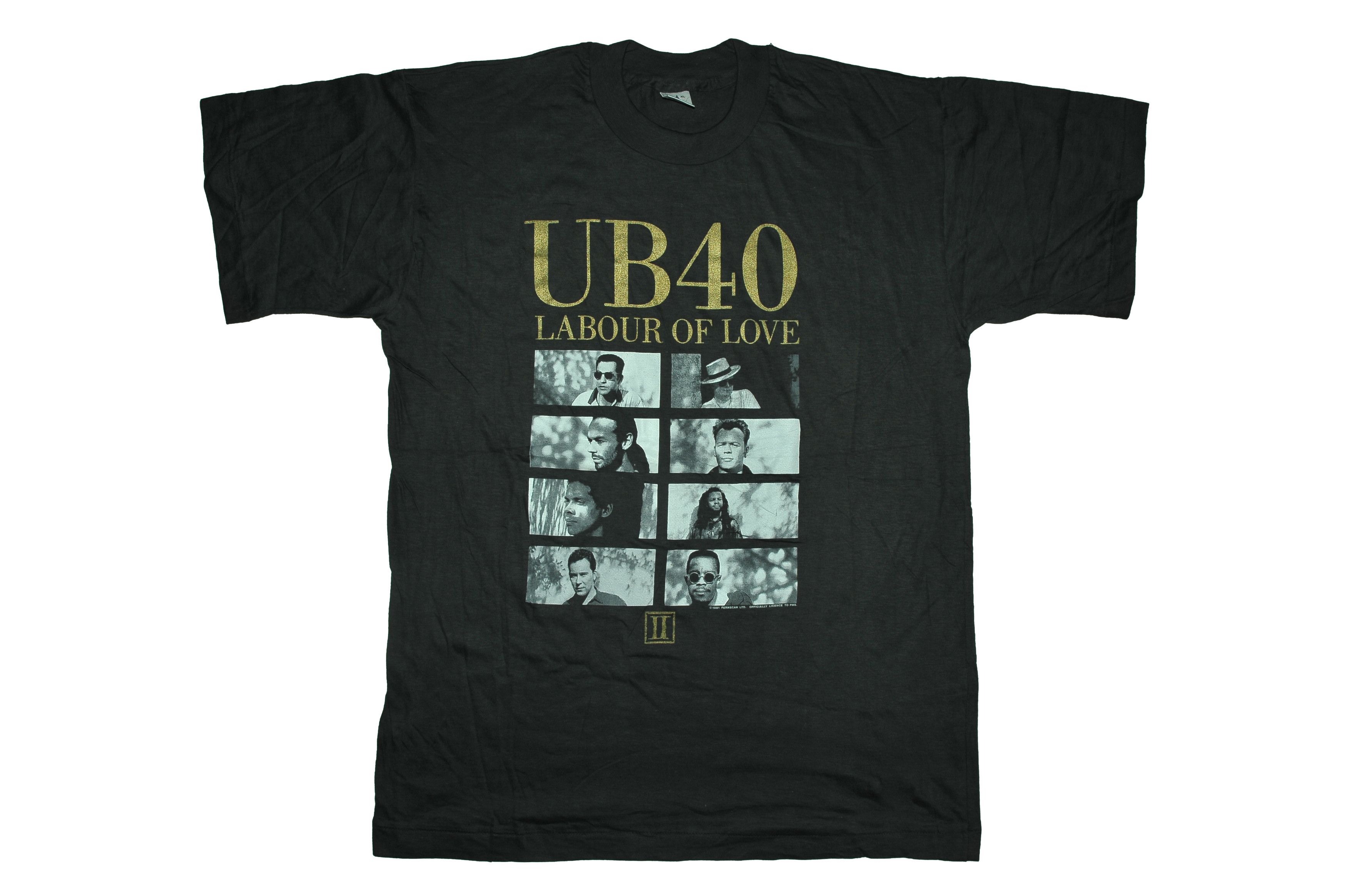 Vintage Vintage 90s UB40 Labour of Love T-shirt Size US M / EU 48-50 / 2 - 1 Thumbnail
