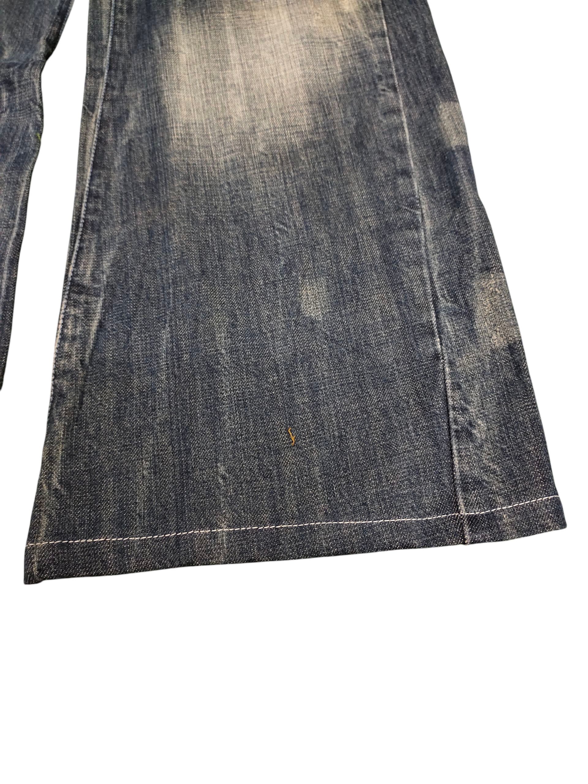 Hysteric Glamour Flare Loose Jeans Wild Rush Clawmark Distress Bootcut Y2k Size US 34 / EU 50 - 6 Thumbnail
