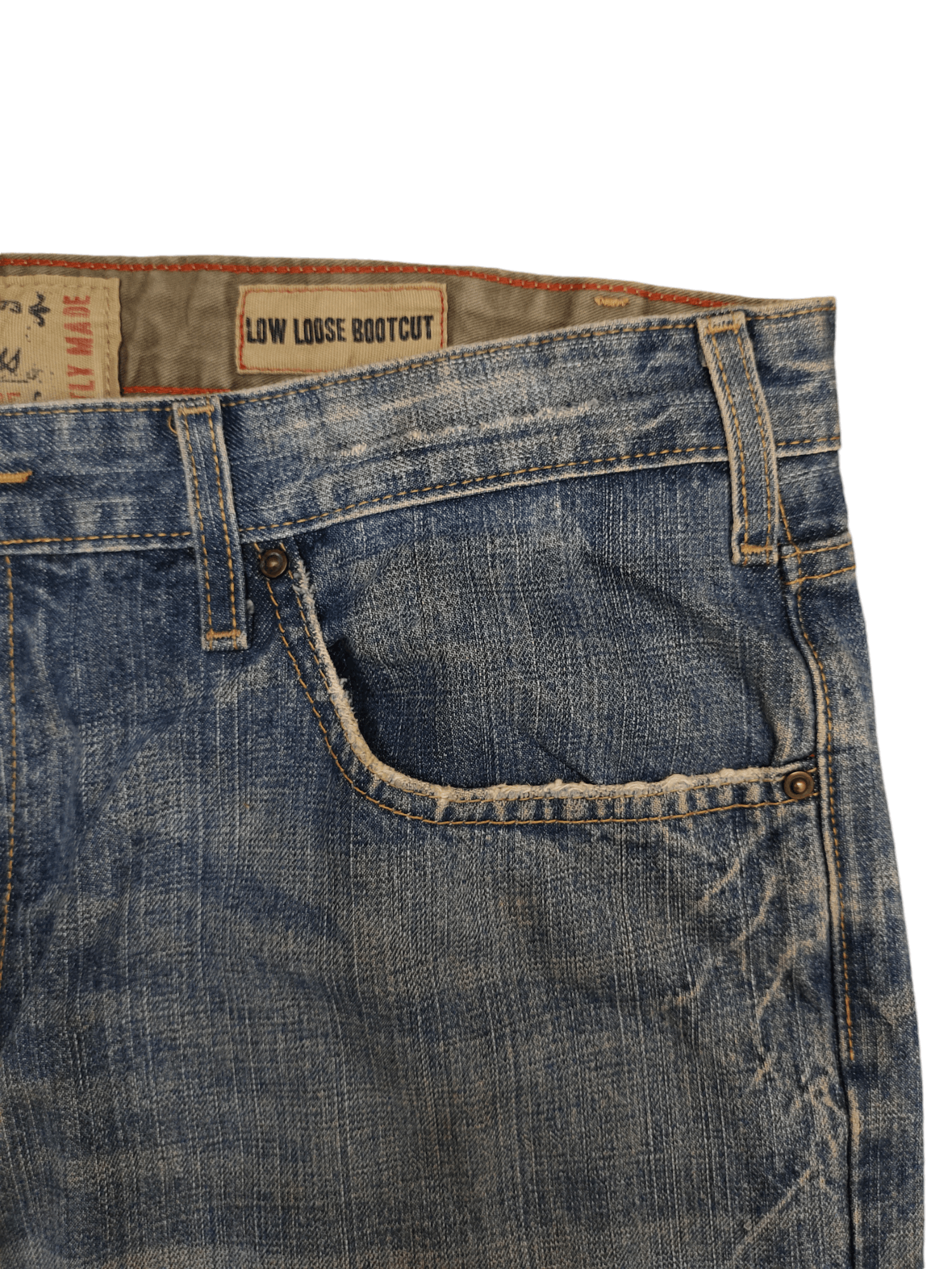 Vintage Y2k Levis Signature Clawmark Low Loose Bootcut Jeans