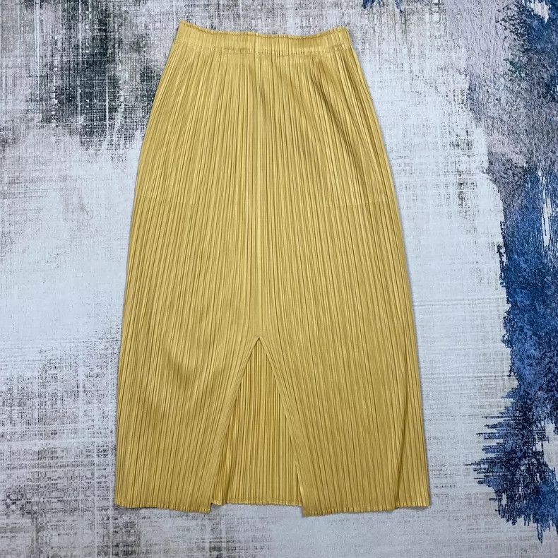Issey Miyake Issey Miyake size:3 Yellow pleated skirt Size 42" / US 20 - 5 Thumbnail