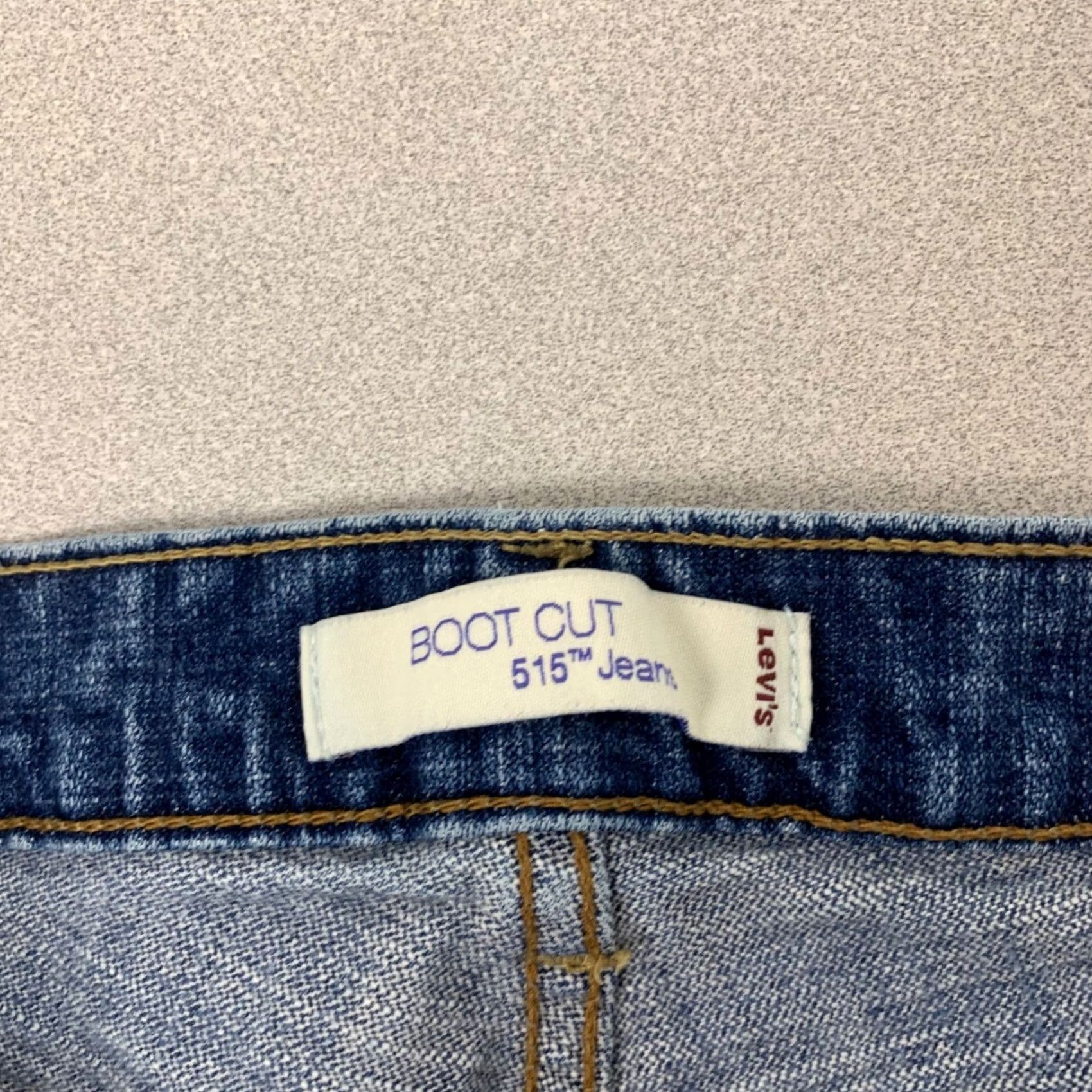 Levi's Levi's 515 Bootcut Jeans 16 Short Blue Medium Wash Stretch Womens Size 38" / US 16 / IT 52 - 3 Thumbnail