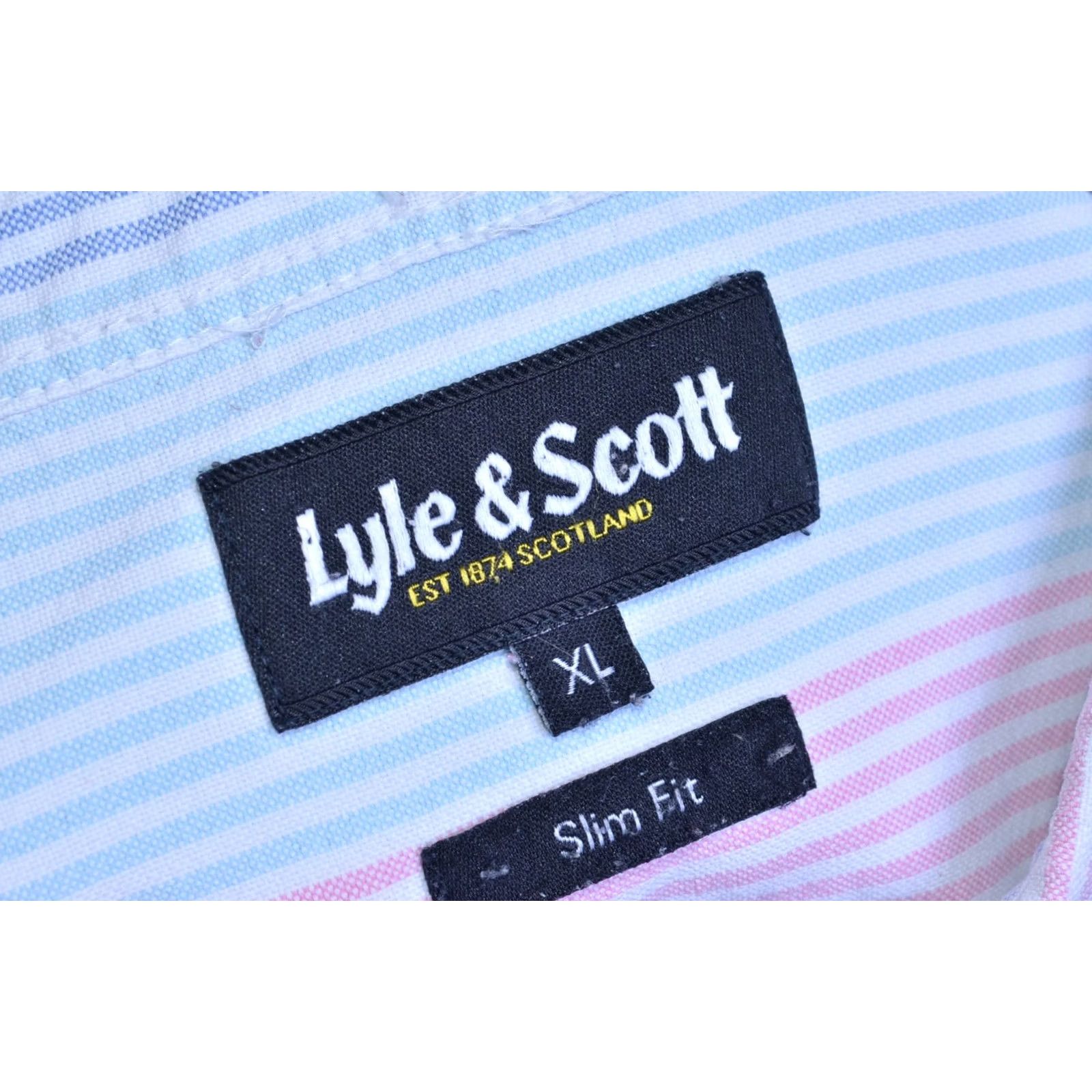 Lyle & Scott Lyle & Scott Mens Long Sleeved Shirt XL Slim Collared Cotton Multicoloured Button-Up Shirt Mens XL Size US XL / EU 56 / 4 - 4 Thumbnail