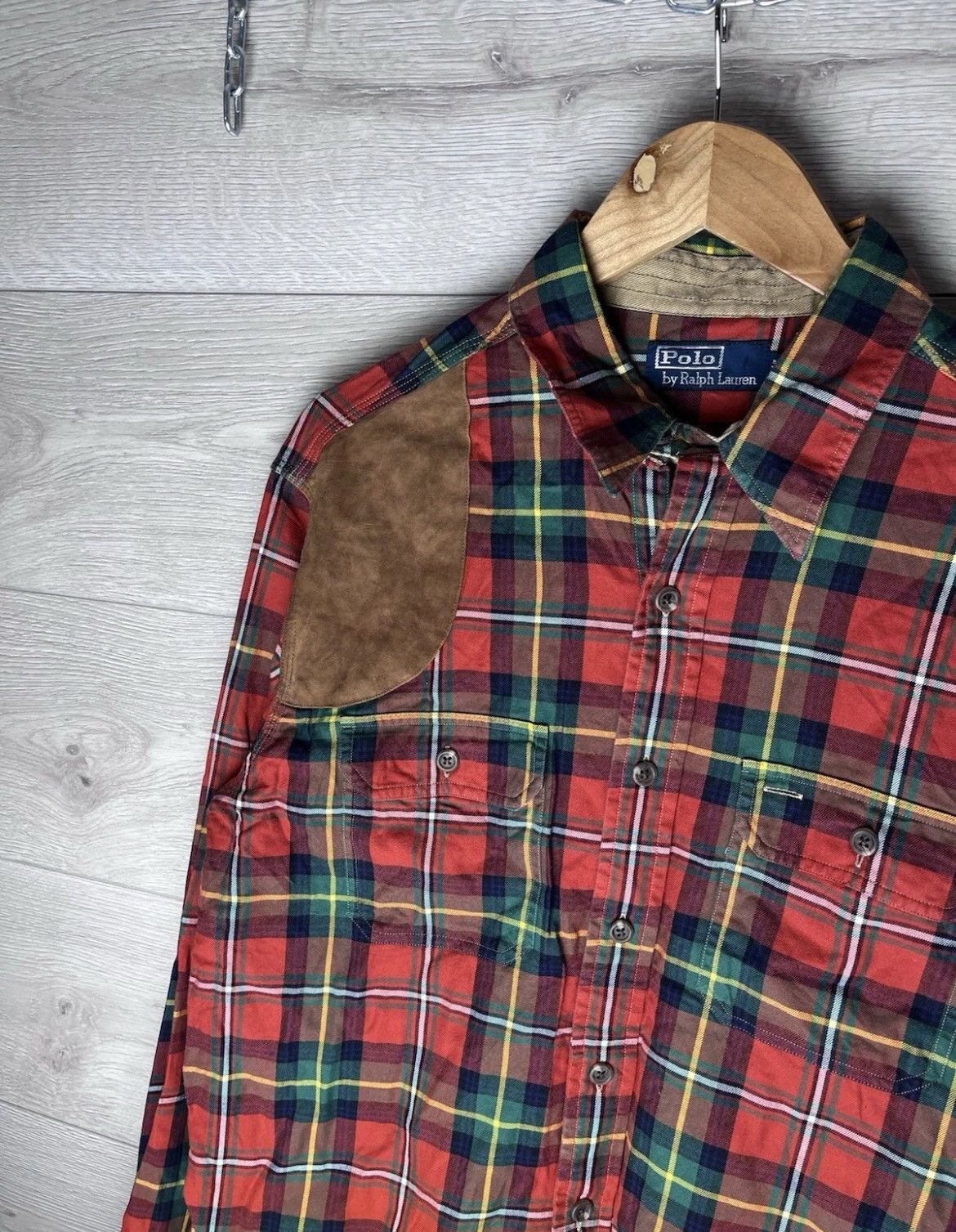 Polo Ralph Lauren Vintage MENS SHIRT POLO RAPLH LAUREN SIZE L TEXAS Y2K USA Size US L / EU 52-54 / 3 - 2 Thumbnail