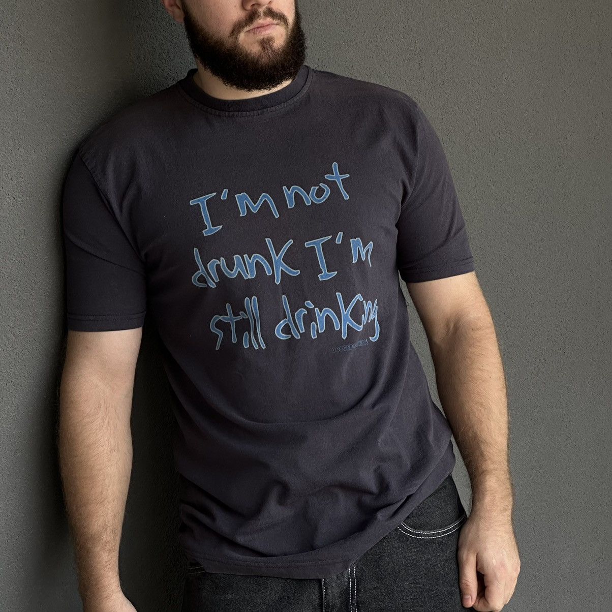 Vintage Vintage I’m Not Drunk I’m Still Drinking T-shirts Joke Humor Size US L / EU 52-54 / 3 - 1 Thumbnail