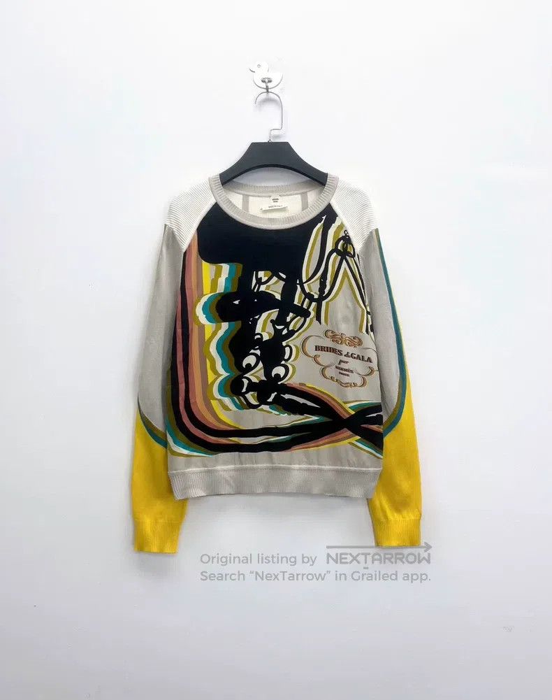 Hermes Hermes Graffiti Lock Letter Logo Silk and Wool Knit Top Size XS / US 0-2 / IT 36-38 - 1 Thumbnail