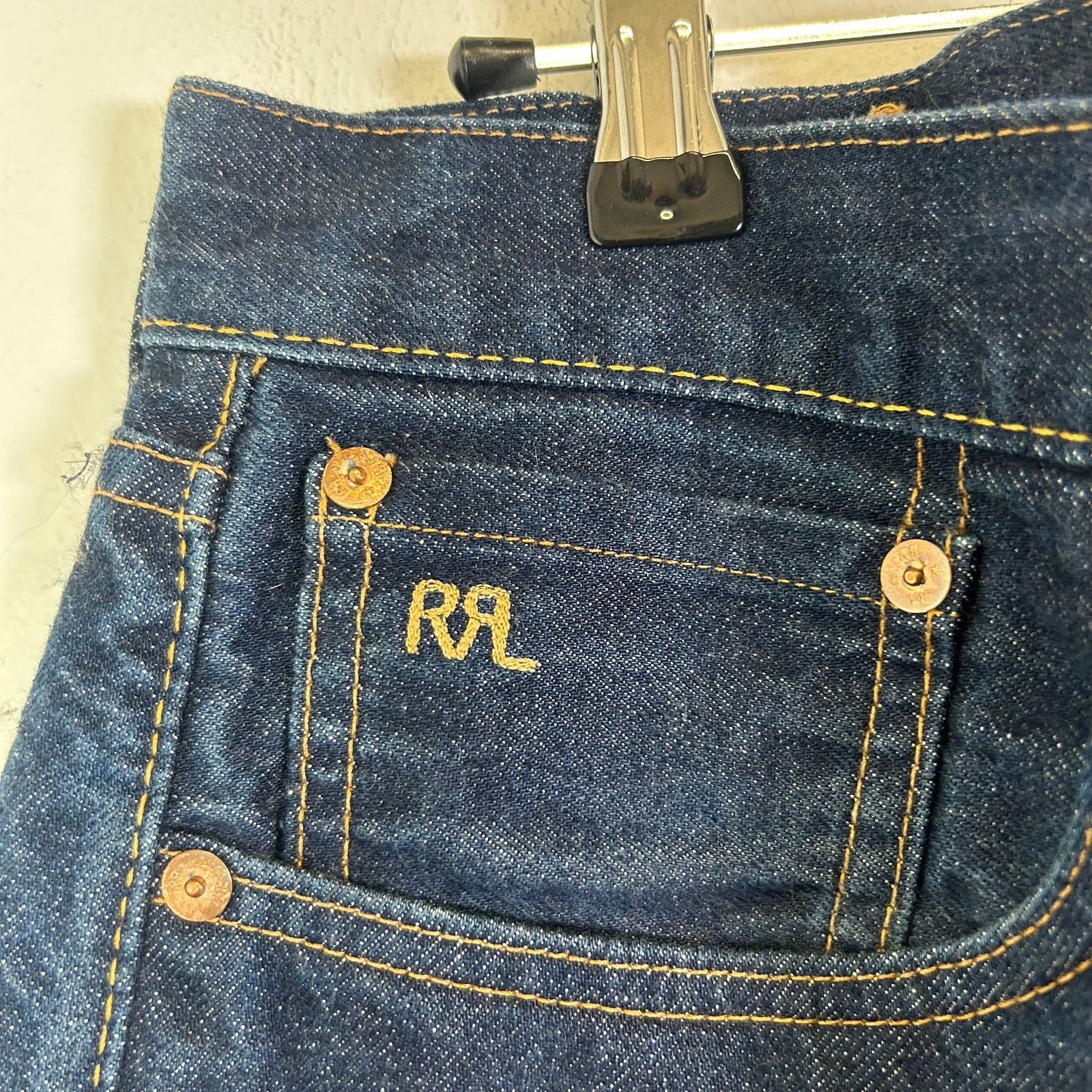 RRL Ralph Lauren RRL Indigo Straight Leg Jeans Size 34 Size US 34 / EU 50 - 4 Thumbnail