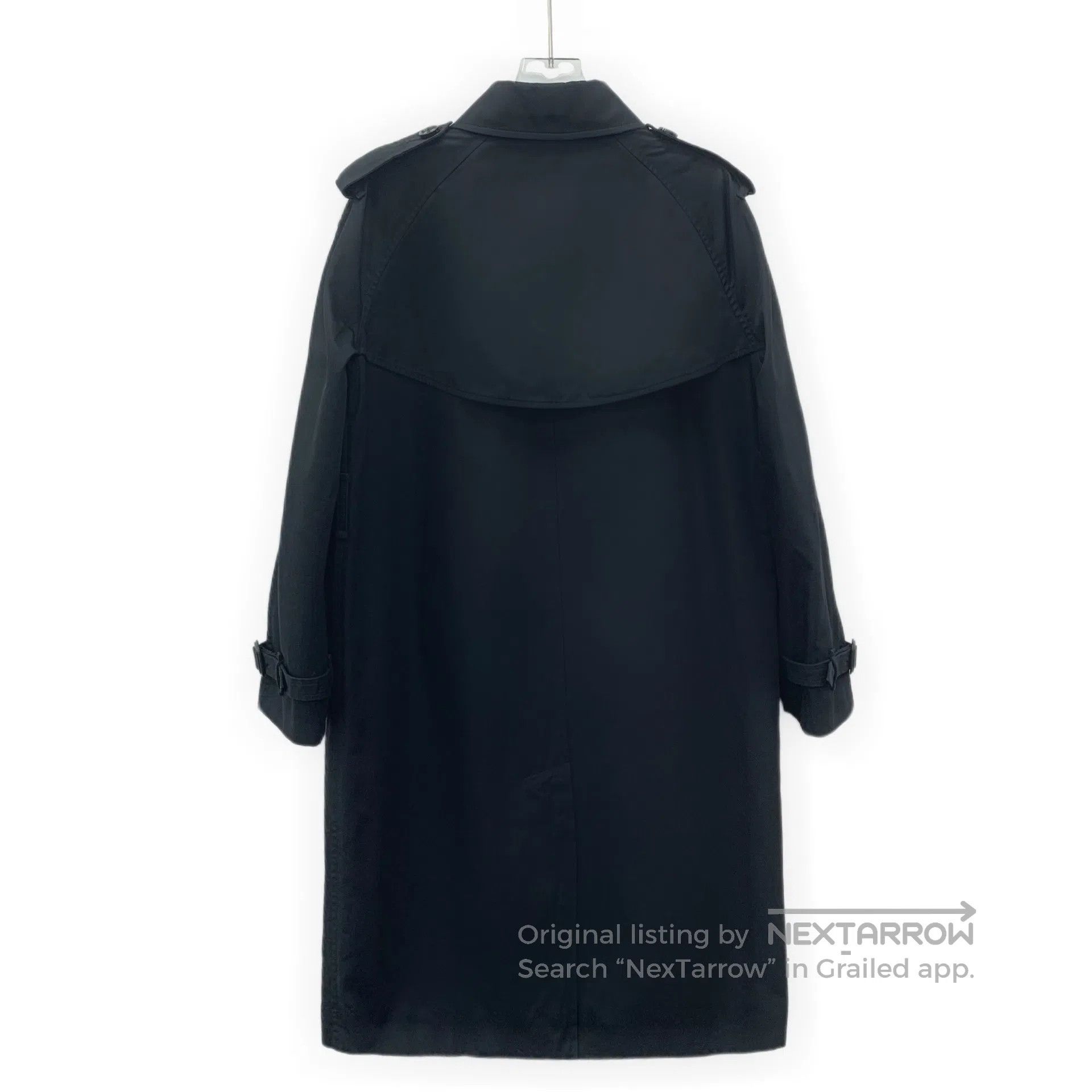 Burberry Burberry Black cotton collar double-breasted long-sleeve t Size US M / EU 48-50 / 2 - 2 Thumbnail