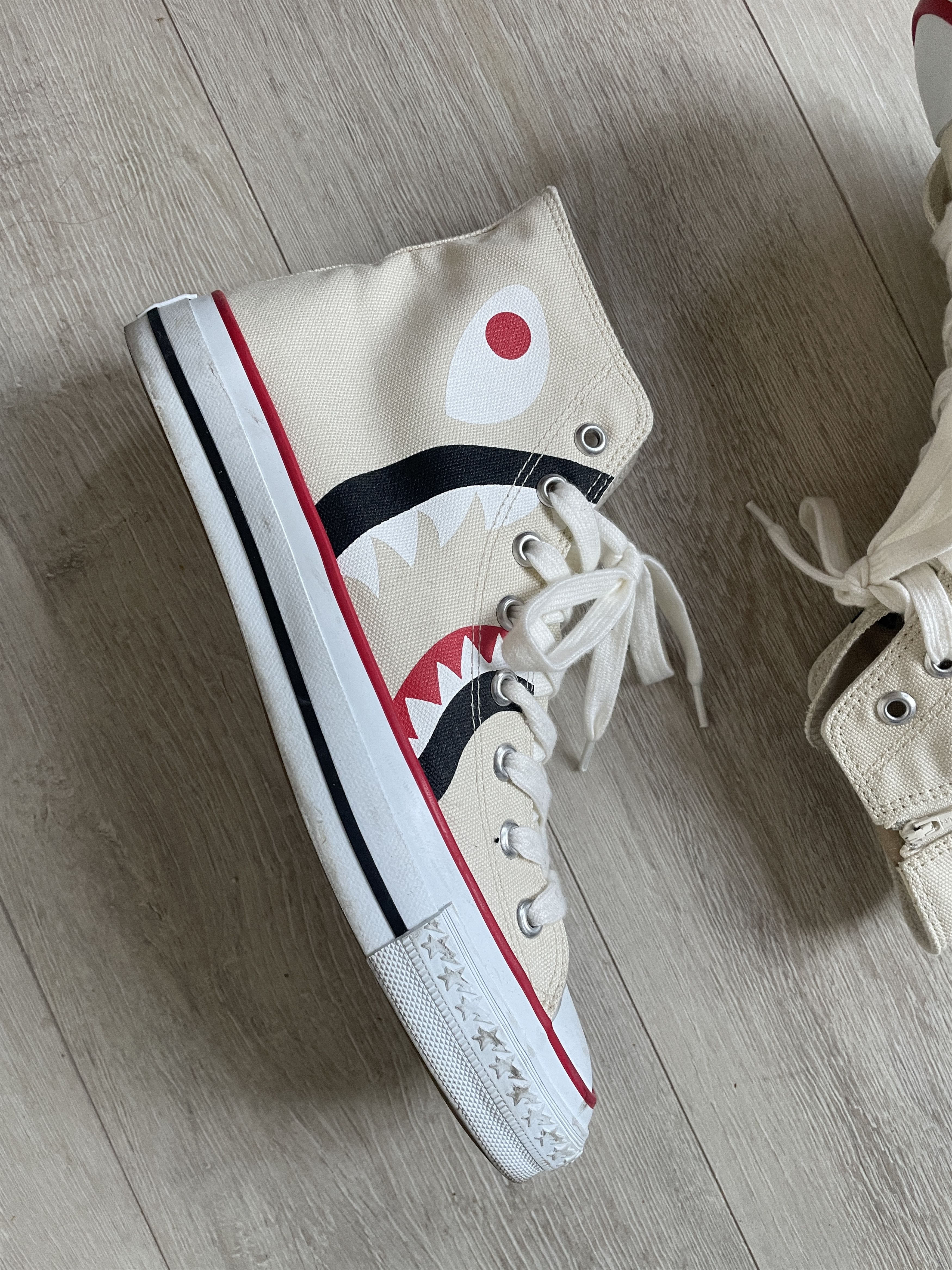 Bape Bape 2008 shark print Ape Sta sneakers Size US 9 / EU 42 - 4 Thumbnail