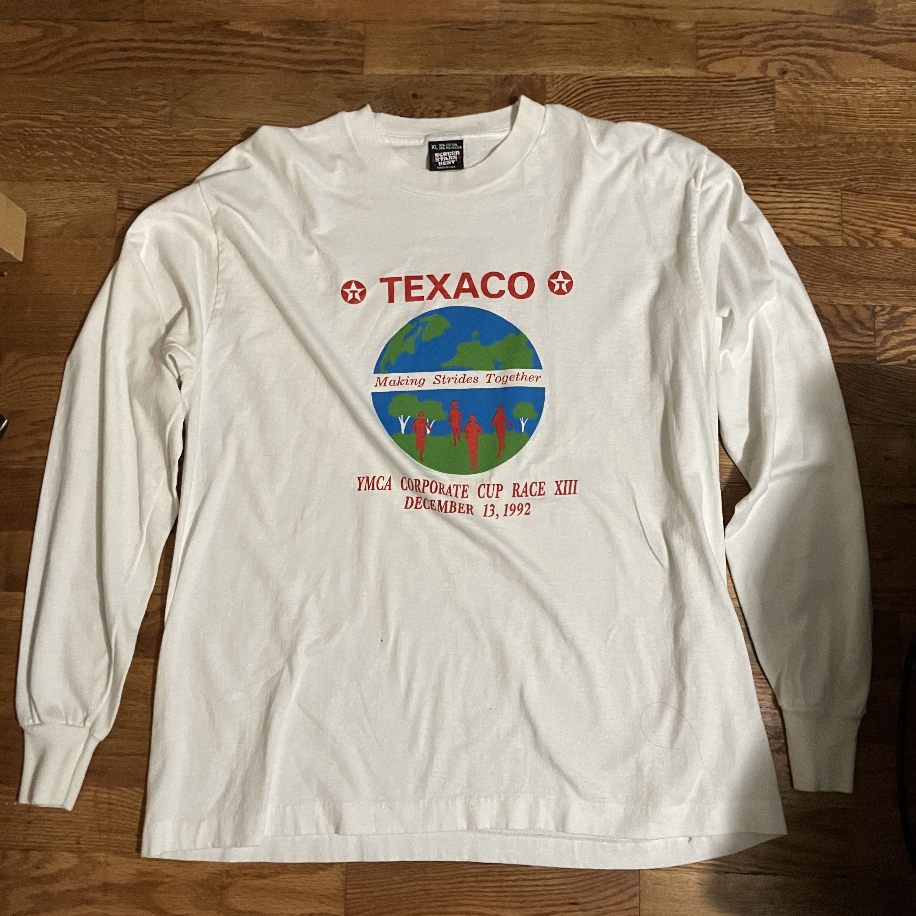 Vintage Vintage 1992 Texaco YMCA corporate cup Long Sleeve Size US XL / EU 56 / 4 - 1 Thumbnail