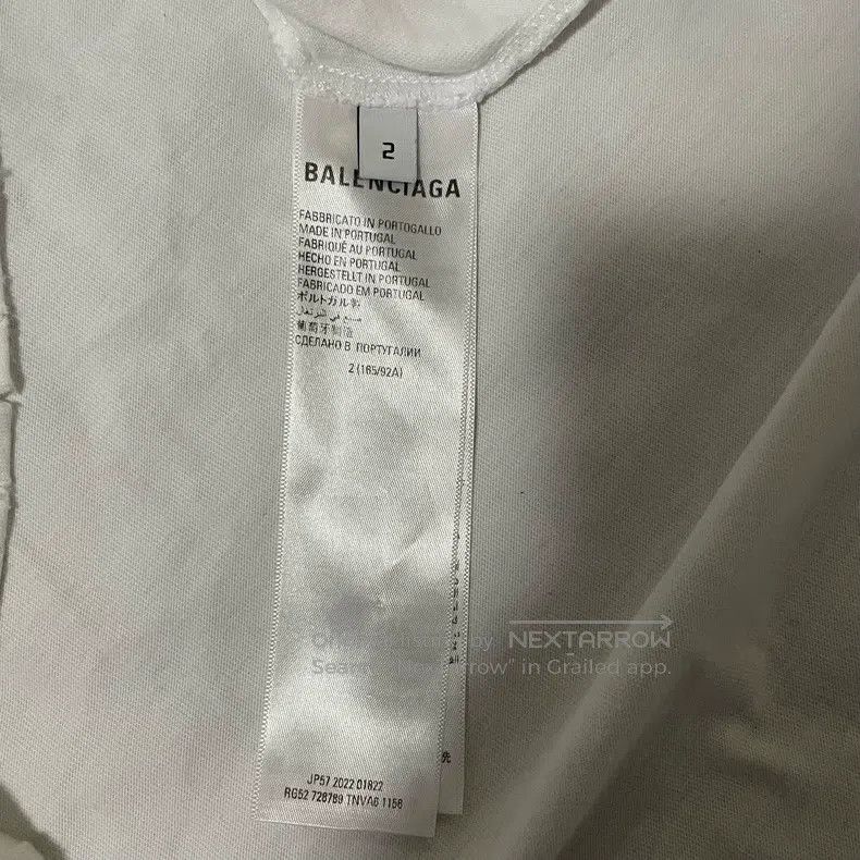 Balenciaga Balenciaga Striped Logo Print Long Sleeve Shirt Size US M / EU 48-50 / 2 - 4 Thumbnail