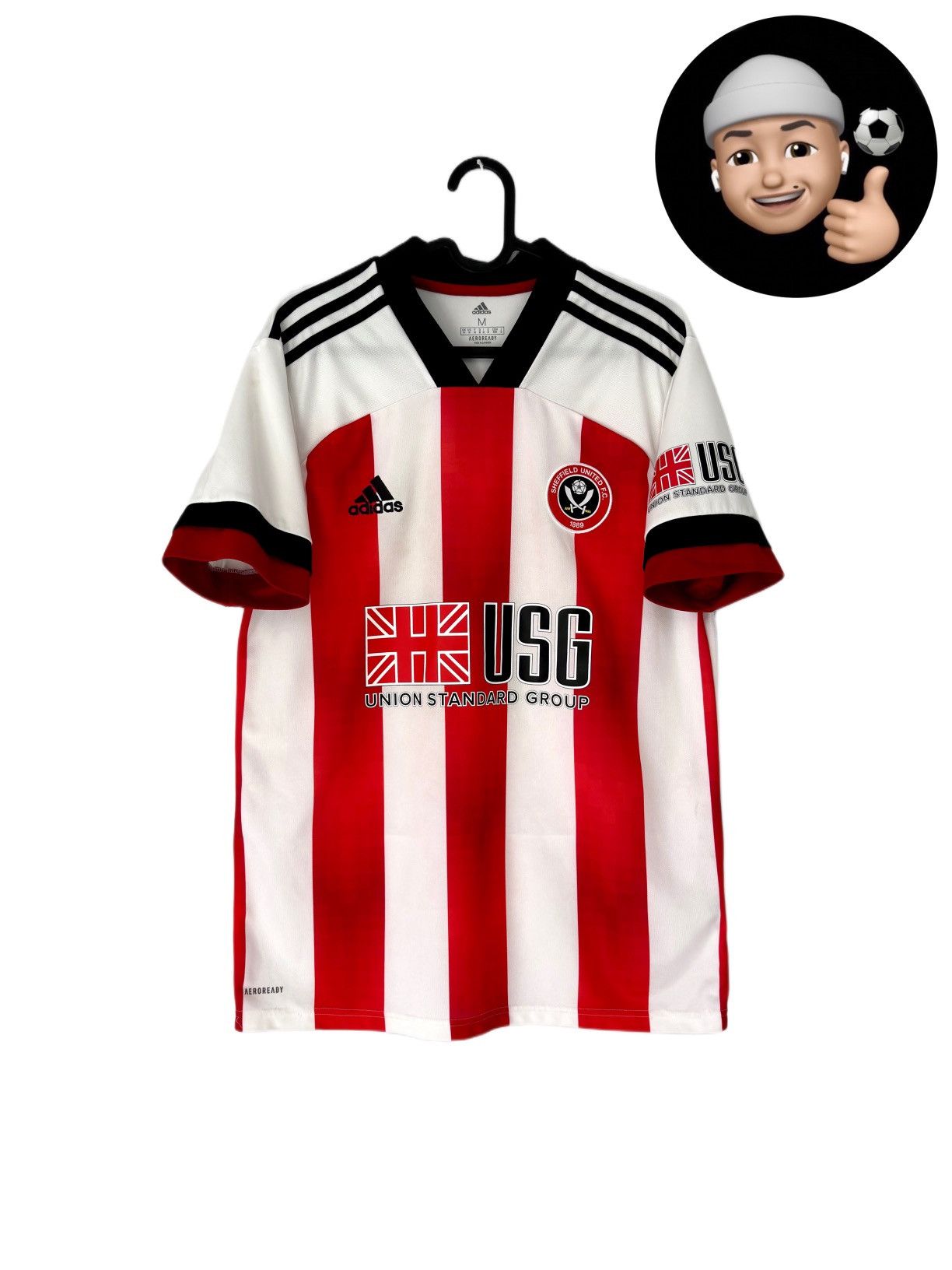 Adidas 2020 2021 Sheffield United Adidas Home Kit Soccer Jersey Tee Size US M / EU 48-50 / 2 - 1 Thumbnail
