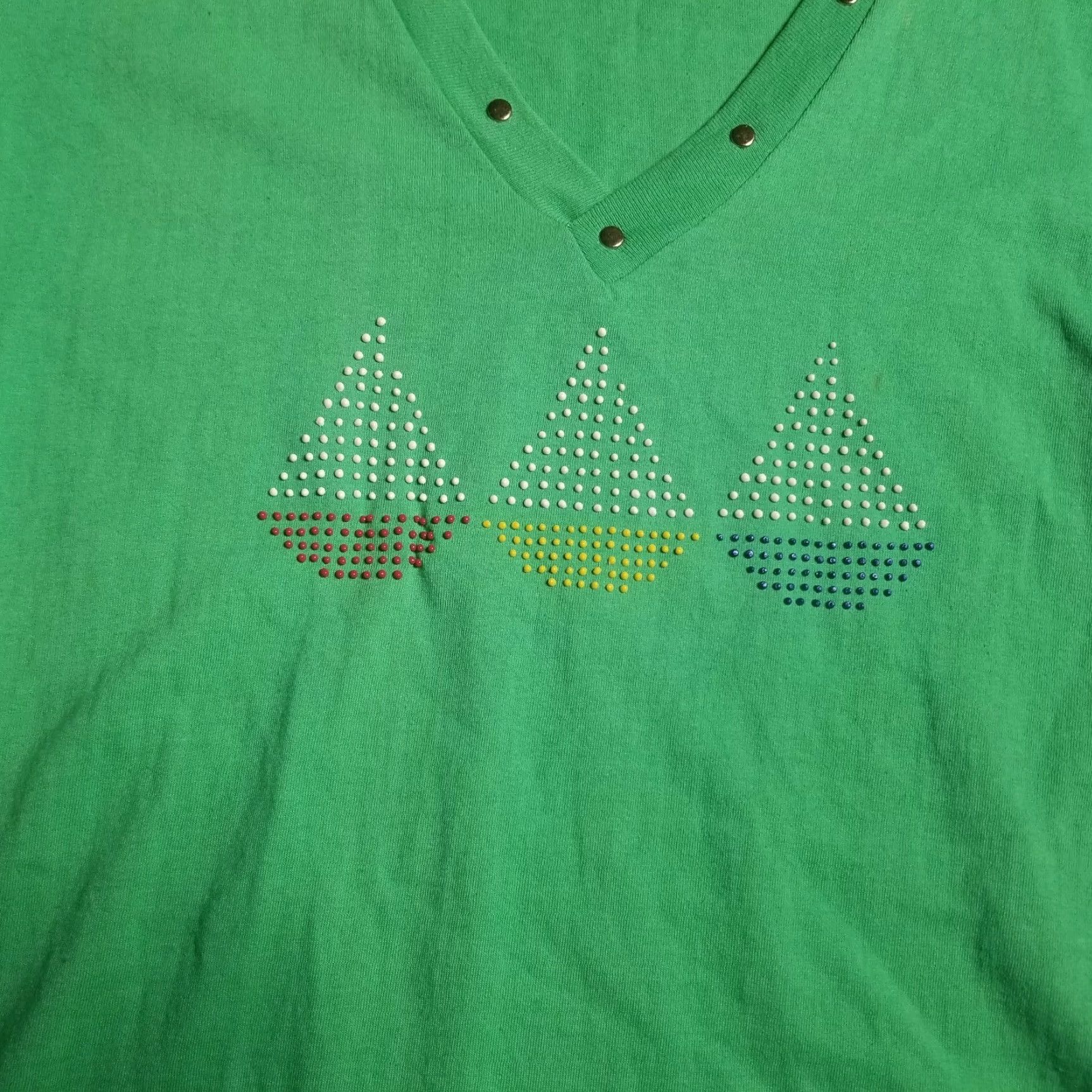 Vintage VINTAGE Sunbelt Sportswear Sailboat Embellished Tee Shirt Men L/XL Green 1980s Distressed Made In USA Shirt Size US L / EU 52-54 / 3 - 3 Thumbnail