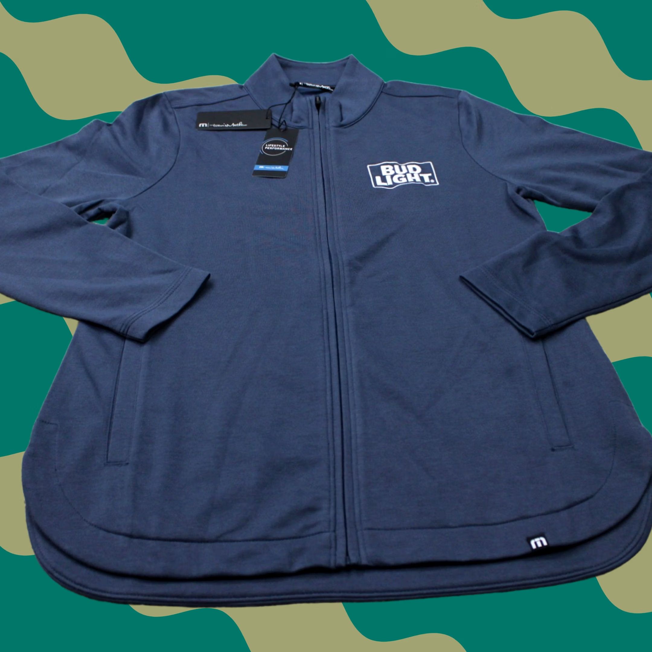 TravisMathew Travis Mathew Blue Jacket Womens Small Full Zip Logo Sm Size S / US 4 / IT 40 - 1 Thumbnail