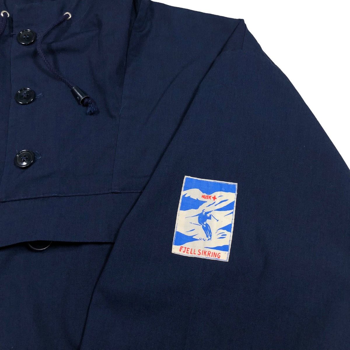 Vintage HUSK + Fjellsikring Swiss Polyester Smock Denmark Anorak Size US L / EU 52-54 / 3 - 2 Thumbnail