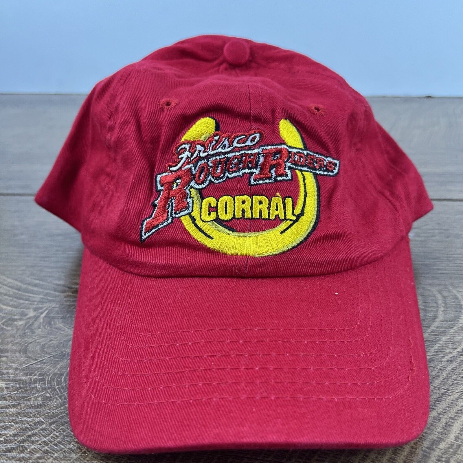 Other Frisco Rough Riders Hat Corral Red Cap Adjustable Hat Red Ad Size ONE SIZE - 1 Thumbnail