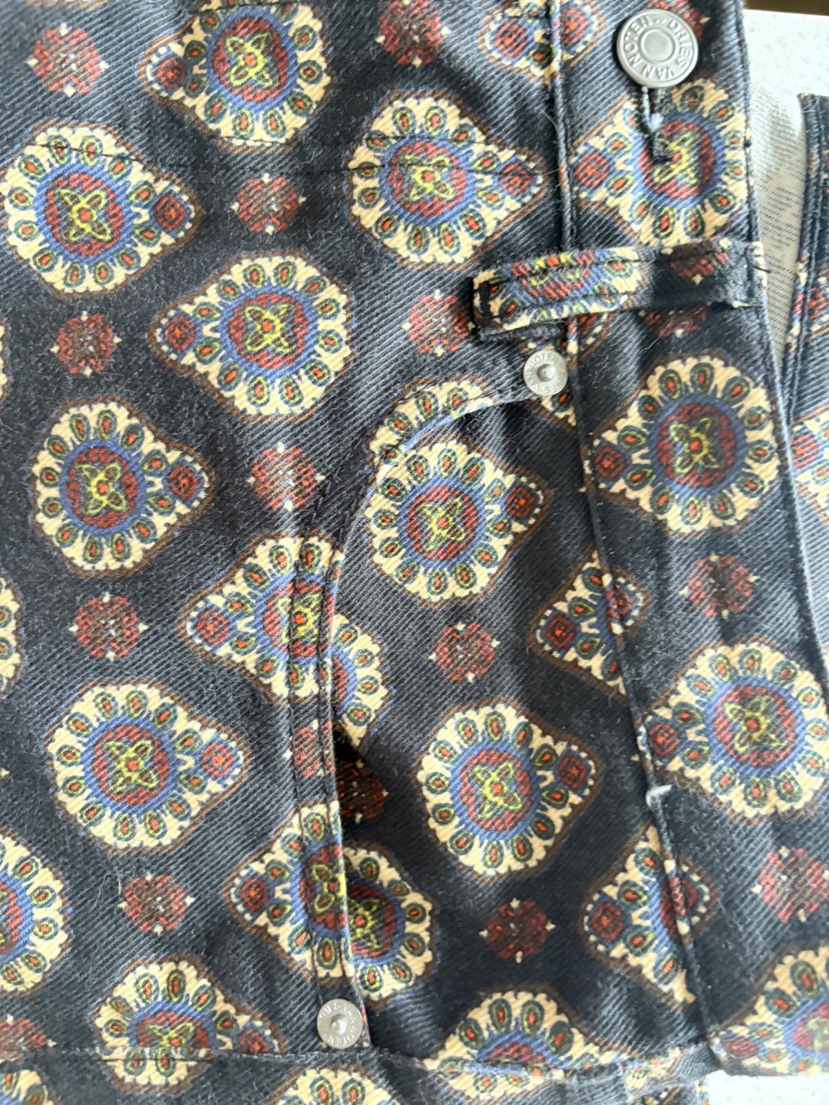 Dries Van Noten Dries Van Noten Patterned Denim Pants Size US 32 / EU 48 - 6 Thumbnail