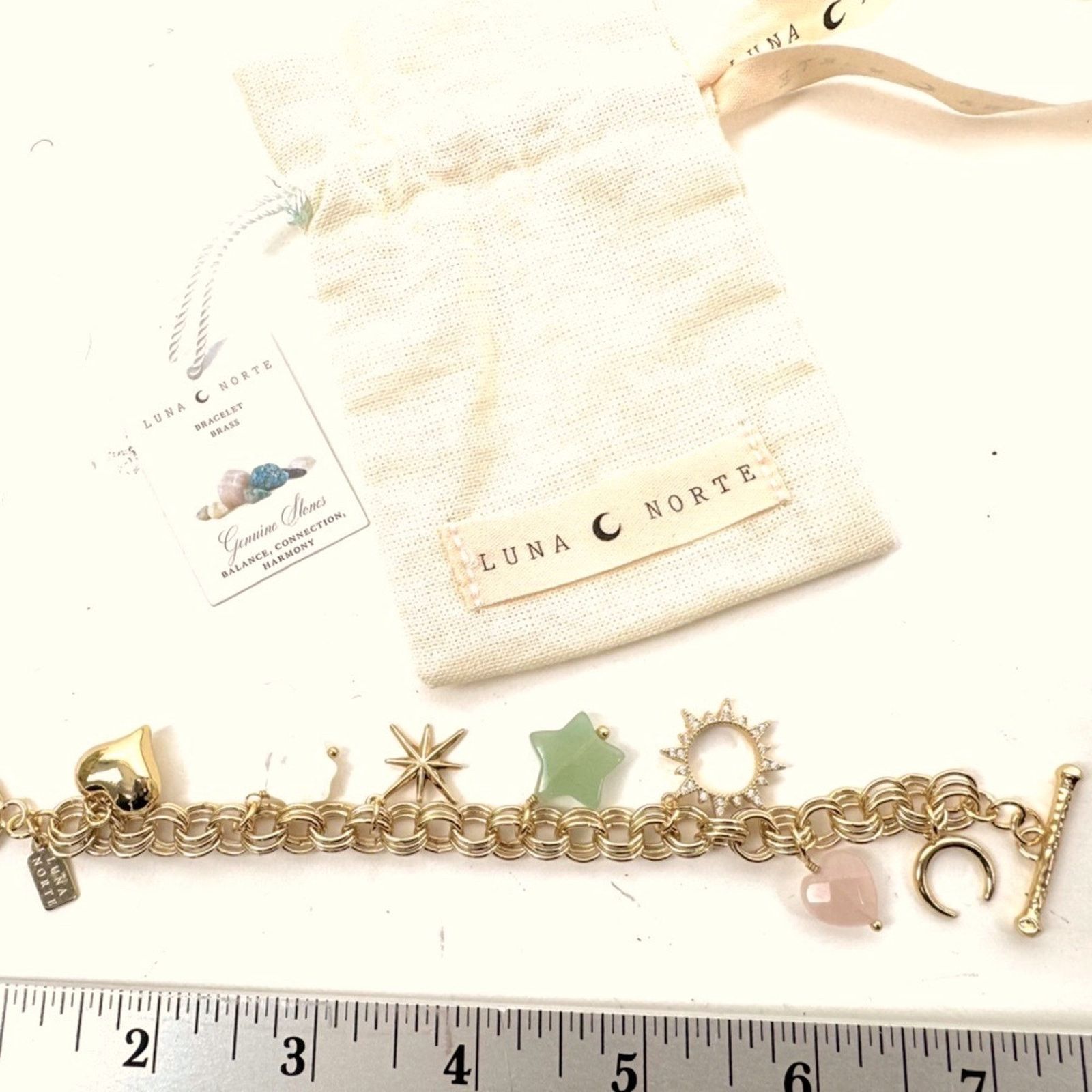 Other LUNA NORTE gold tone toggle charm bracelet Size ONE SIZE - 2 Thumbnail