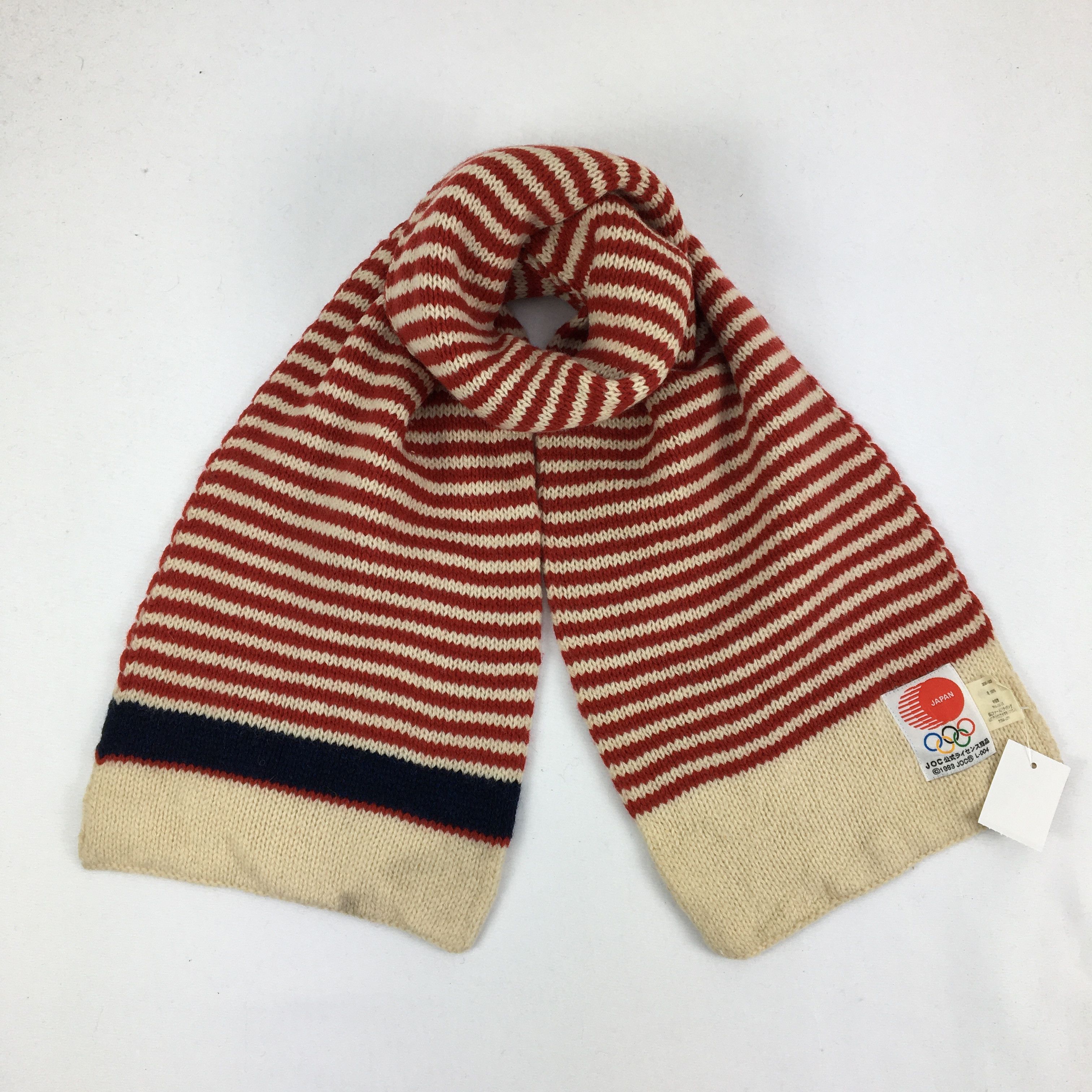 Japanese Brand × USA Olympics × Vintage Vintage 1993 Olympic Japan Scarf Muffler Wool Scarves Size ONE SIZE - 1 Thumbnail