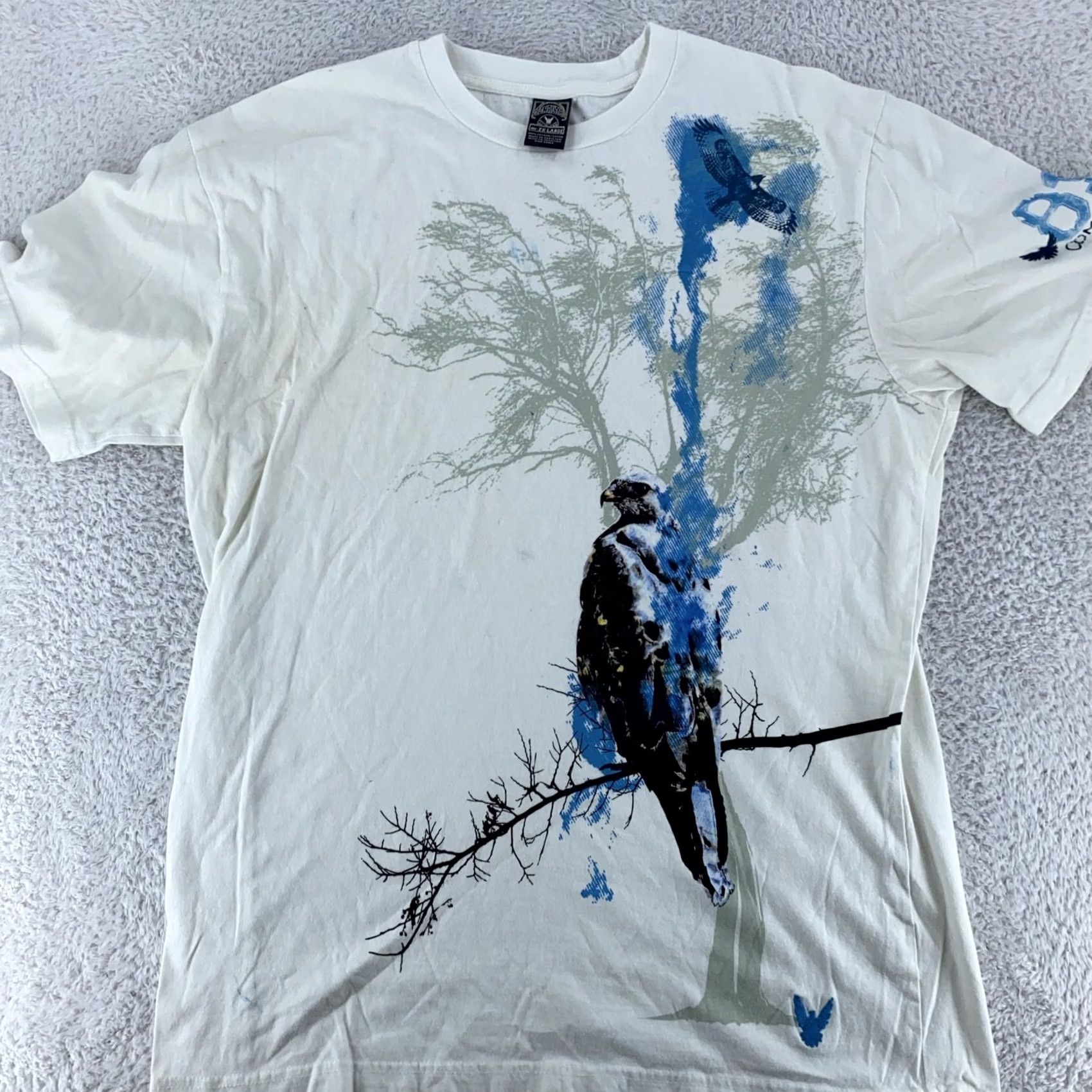 Vintage Company 81 Bird Tree Graphic Shirt Mens XL White Nature Art T-Shirt Outdoor Y2K Size US XL / EU 56 / 4 - 2 Thumbnail