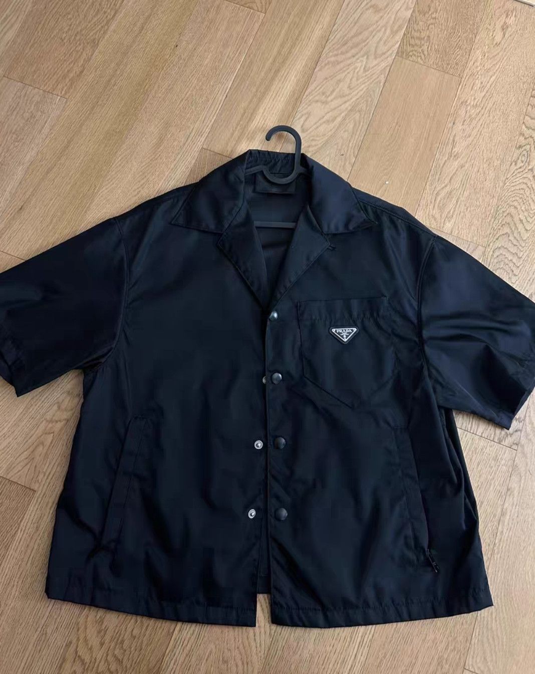 Prada Prada Black Logo Loose Fit Short Sleeve Shirt-2506 Size US XS / EU 42 / 0 - 10 Thumbnail