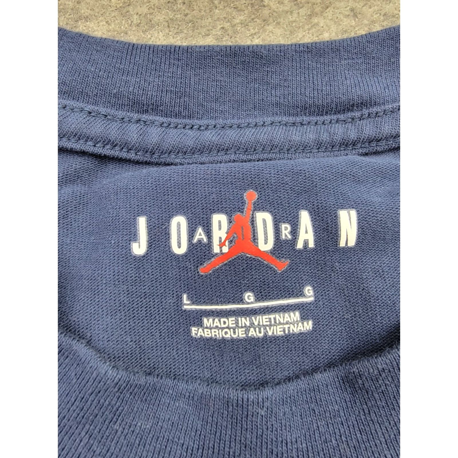 Jordan Brand Nike Air Jordan Shirt Mens Large Blue Embroidered Logo Short Sleeve Tee Size US L / EU 52-54 / 3 - 4 Thumbnail