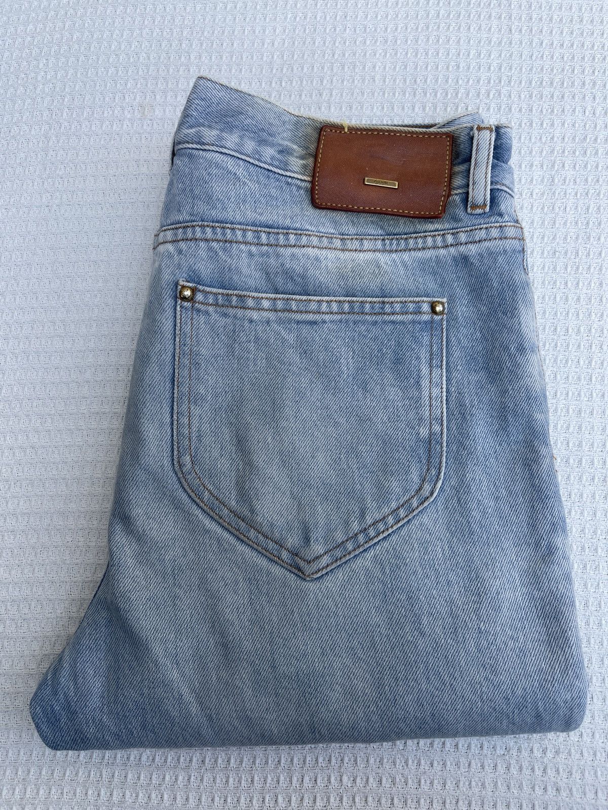 Louis Vuitton Last Drop🔥Rare🔥LOUIS VUITTON Paris Light Blue Jeans Size US 31 - 2 Thumbnail