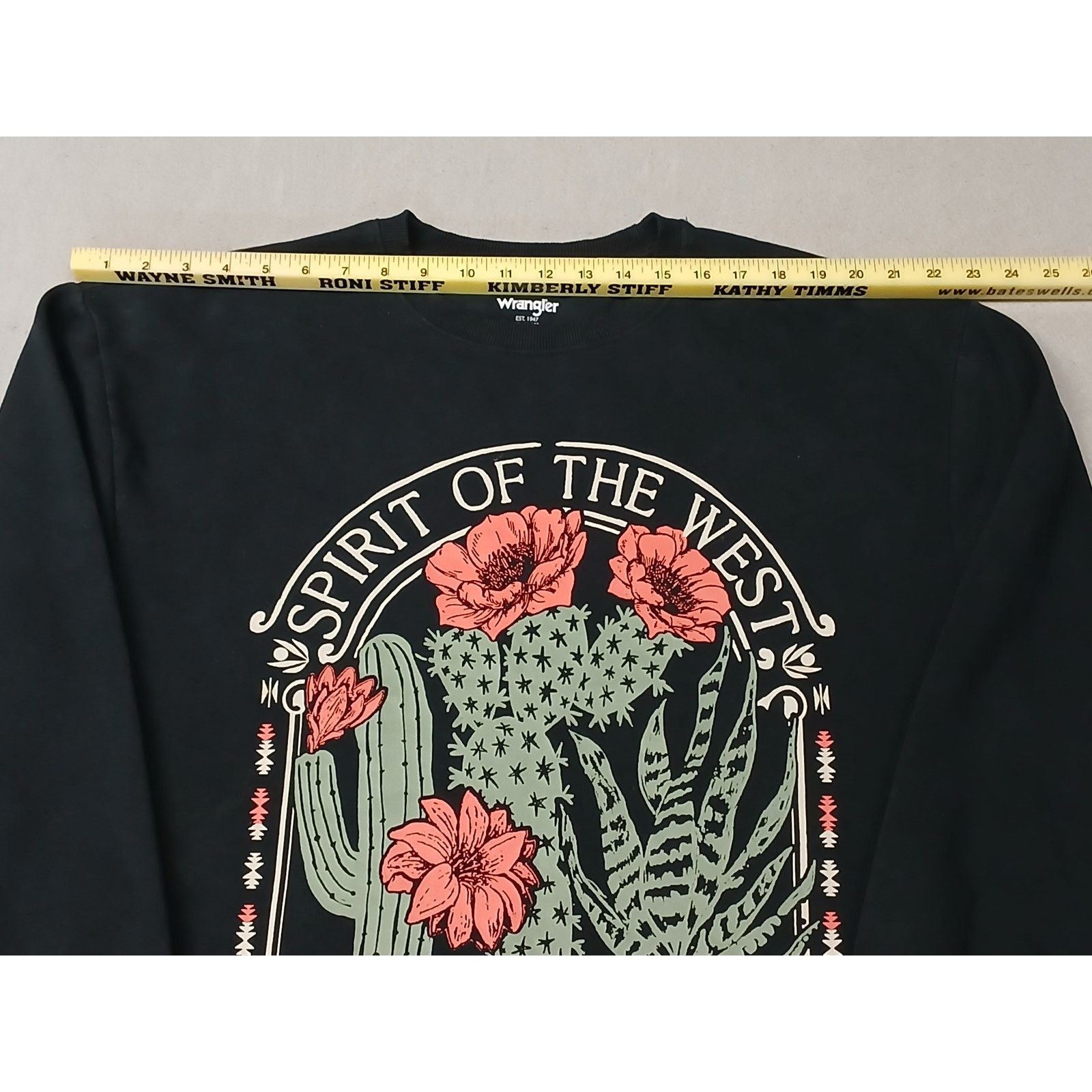 Wrangler Wrangler (Medium) Black Crew Neck Pullover Sweatshirt Size US M / EU 48-50 / 2 - 3 Thumbnail