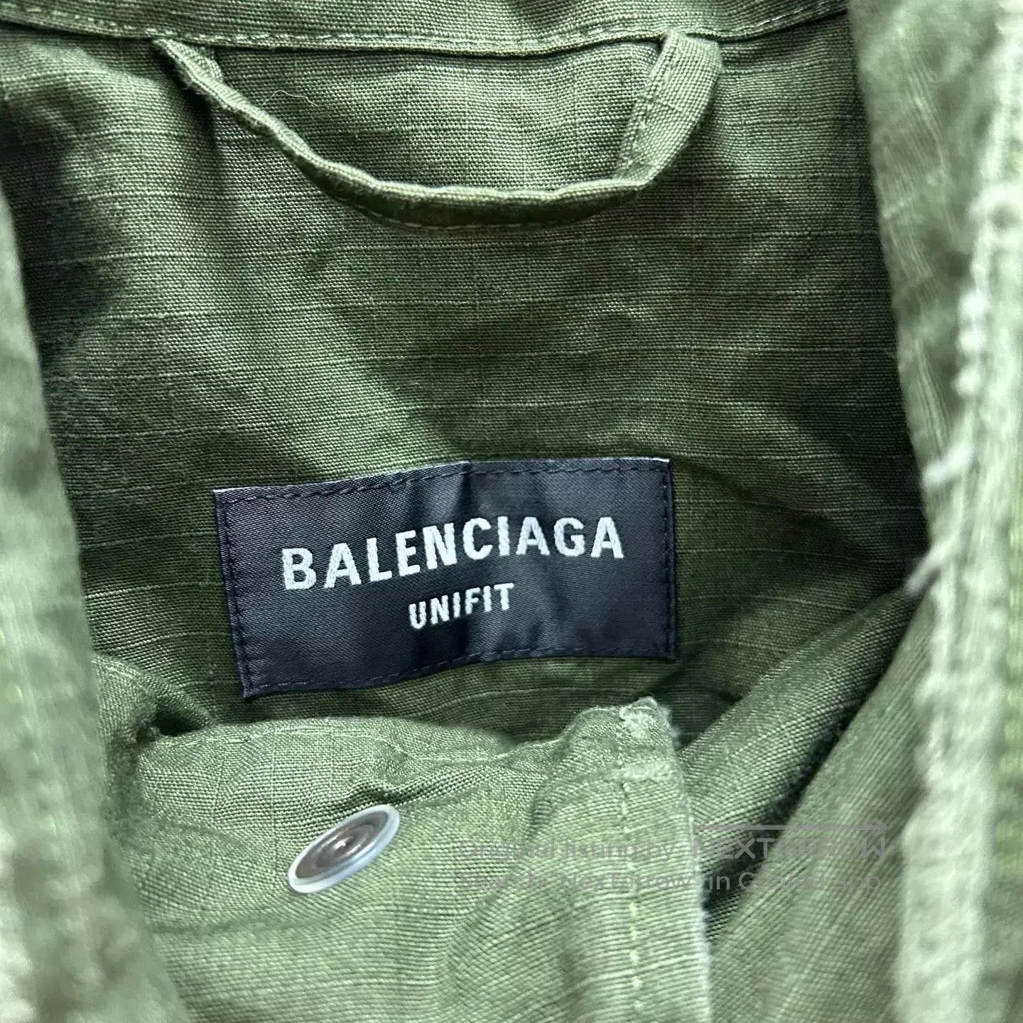 Balenciaga Green Utility Jacket with Multiple Pockets. Size US L / EU 52-54 / 3 - 3 Thumbnail