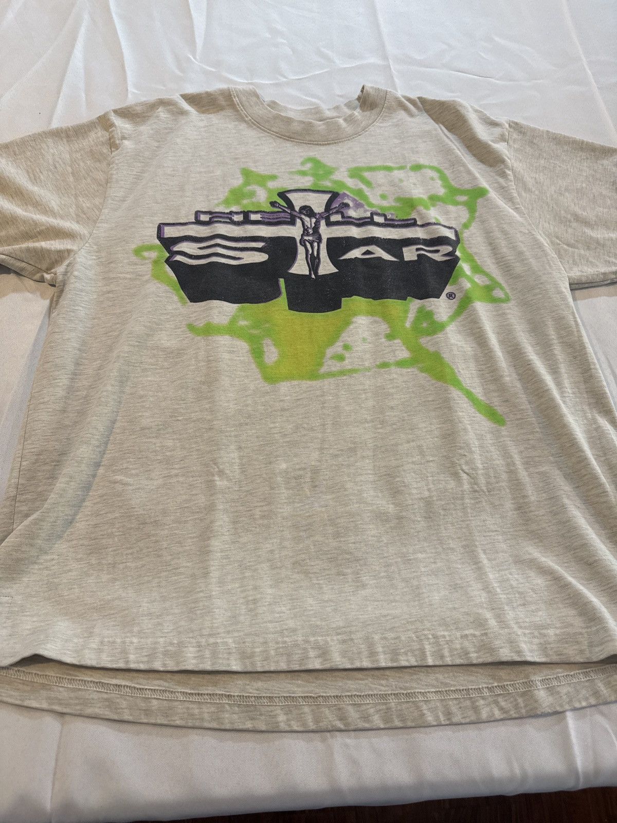 HELLSTAR Hellstar Jesus Tee Grey NEW Size XL Size US XL / EU 56 / 4 - 1 Thumbnail