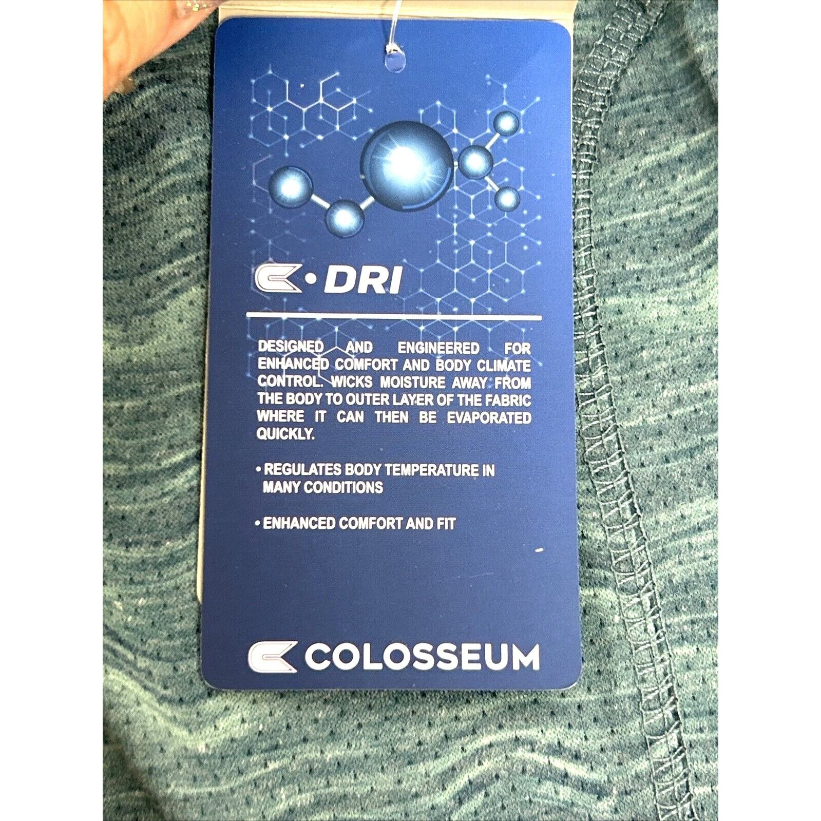 Colosseum Athletics Colosseum Men’s Mesh Training Sleeveless Shirt L Blue-Green Size US L / EU 52-54 / 3 - 5 Thumbnail
