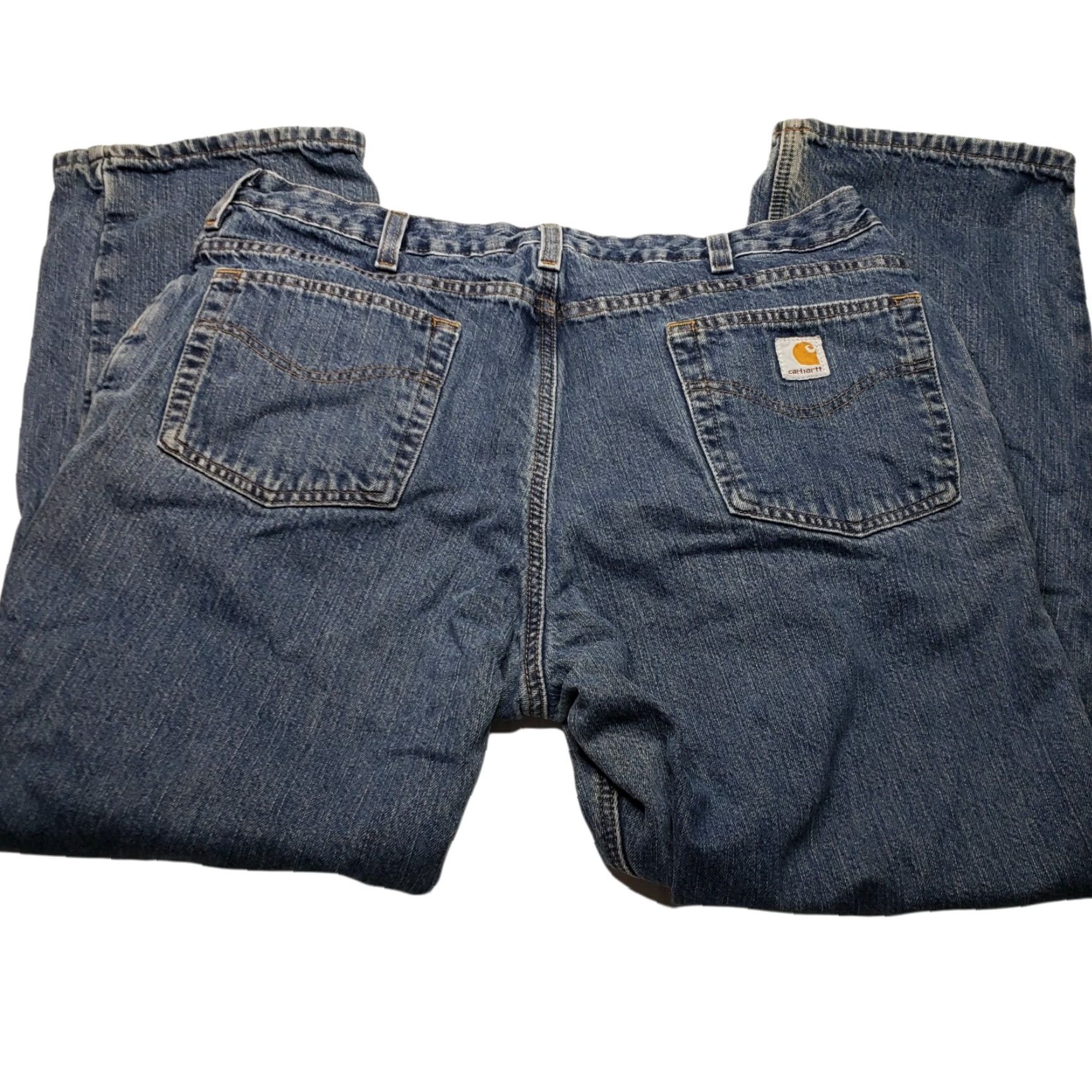 Carhartt Carhartt Jeans Flannel Lined 18/30 Work Pants Women Straight 32 Inseam Blue 100% Cotton Sp Size 40" / US 18 - 3 Thumbnail