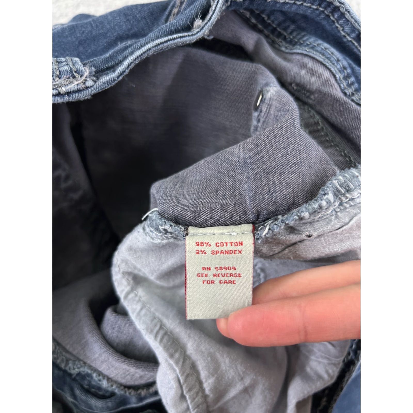 Dillard's Dillards Jeans Womens Denim Straight Leg Blue 25x30 5-Pocket Embroidered Zip Medium Wash Cotton Polyester Men? Size 42" / US 20 - 6 Thumbnail