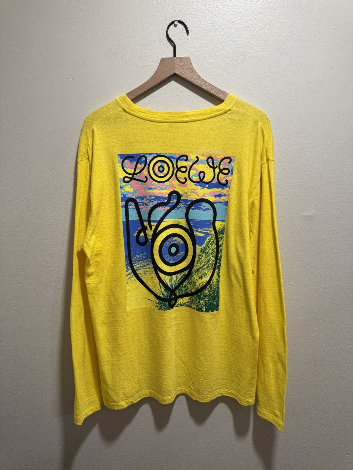 Loewe Loewe ELN EYE Nature Logo Longsleeve T-Shirt Yellow Size US L / EU 52-54 / 3 - 5 Thumbnail