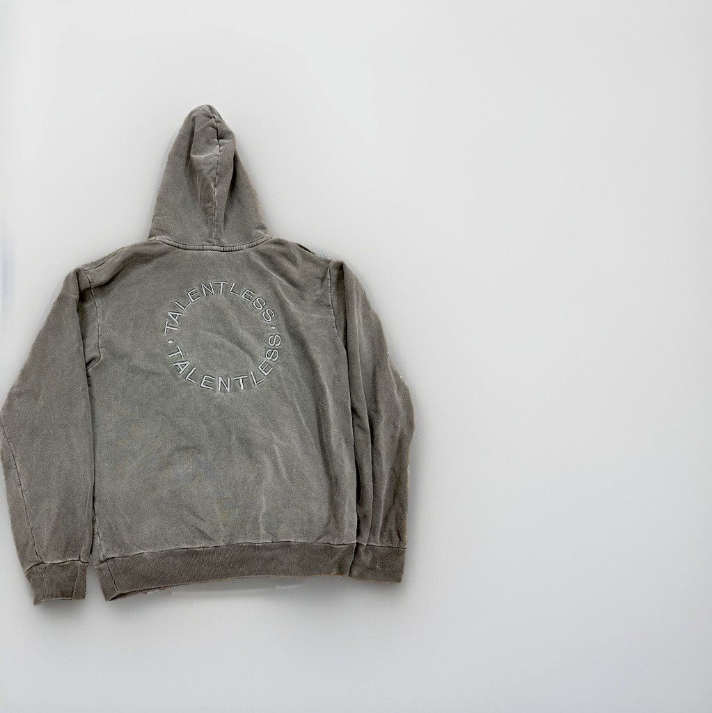 Talentless TALENTLESS MENS CIRCLE EMBRIODED CHARCOAL HOODIE Size US M / EU 48-50 / 2 - 2 Thumbnail
