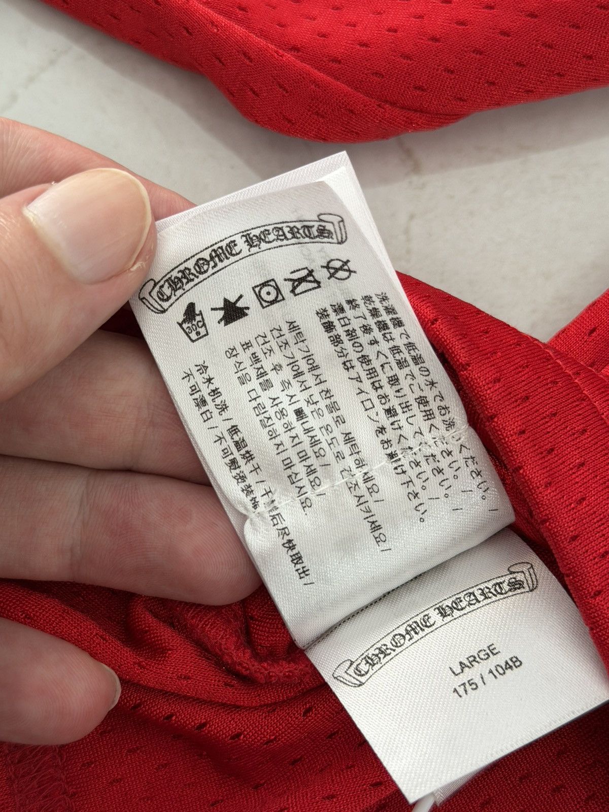 Chrome Hearts Chrome Hearts "TEAM" CNY Exclusive Mesh Longsleeve Sz.L Size US L / EU 52-54 / 3 - 10 Thumbnail