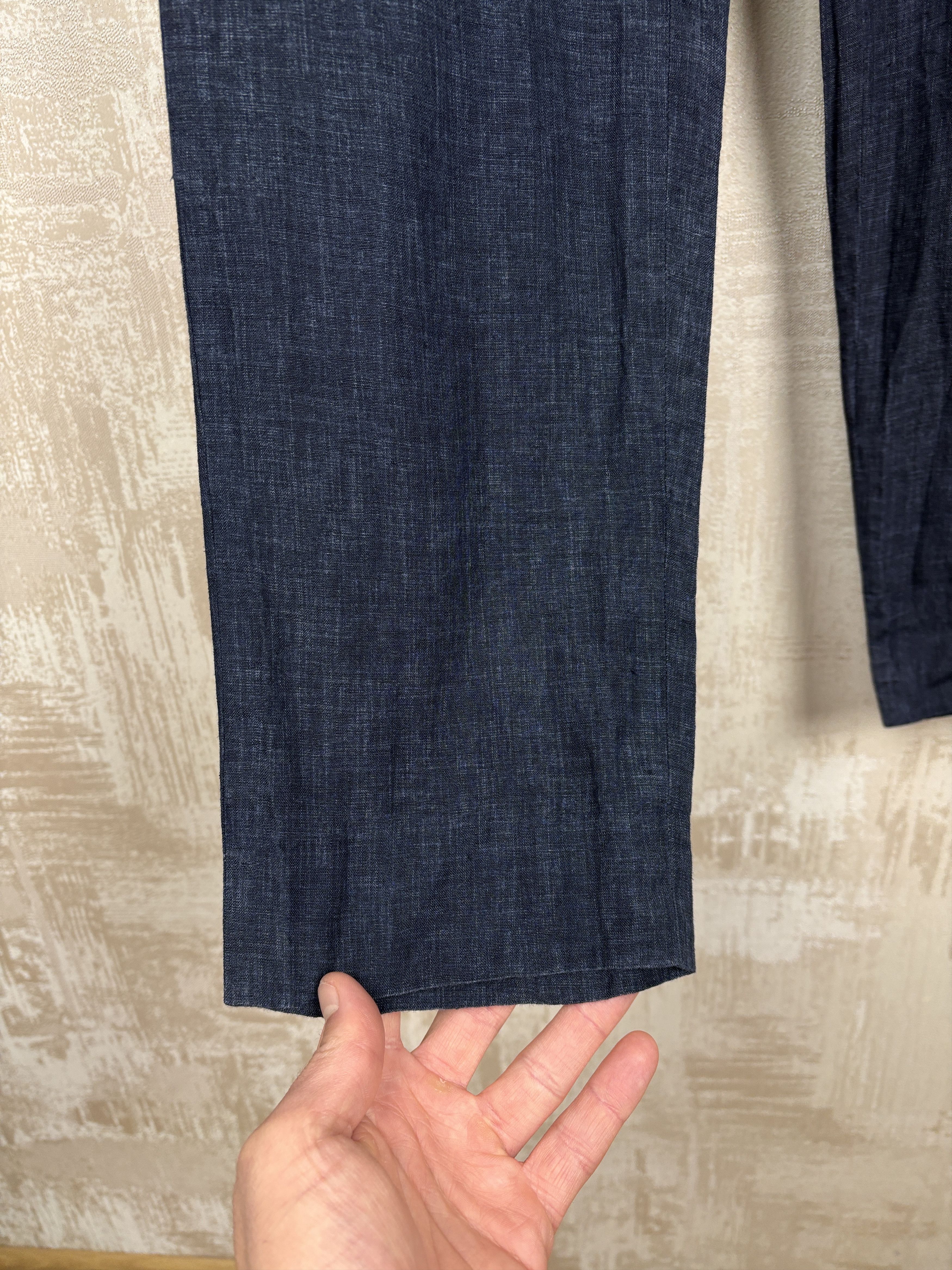 Cos COS Linen Chino Pants Men's Size EUR 48 (M) Navy Blue Size US 32 / EU 48 - 7 Thumbnail