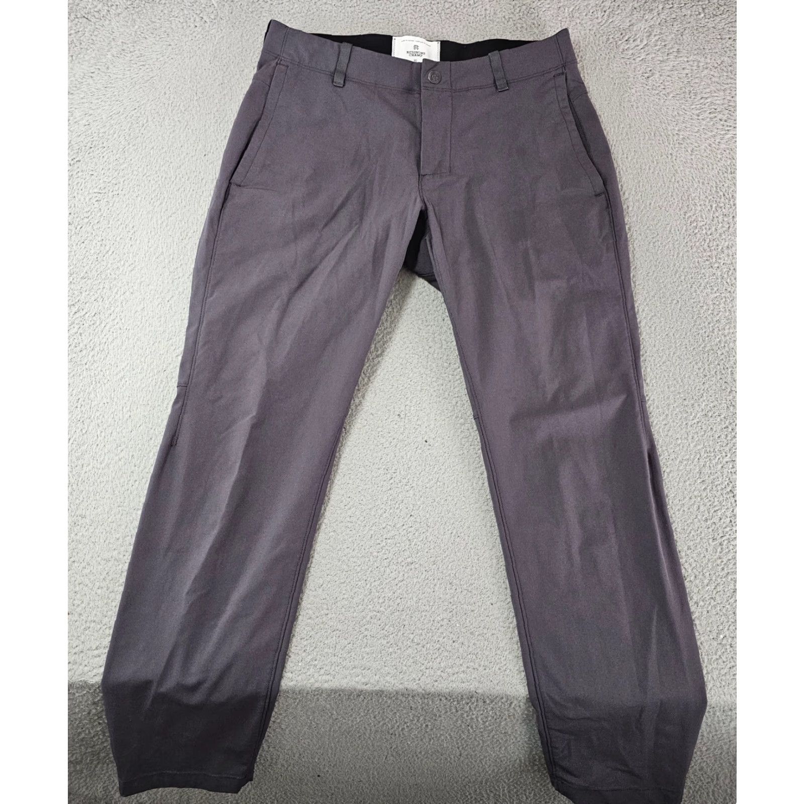 Reigning Champ VINTAGE is not applicable; Reigning Champ Coach's Pants Khaki Chino Brown 30x29 Mens Regular Straight Front Zip Pocket Casual Travel Workwear Size US 30 / EU 46 - 2 Thumbnail