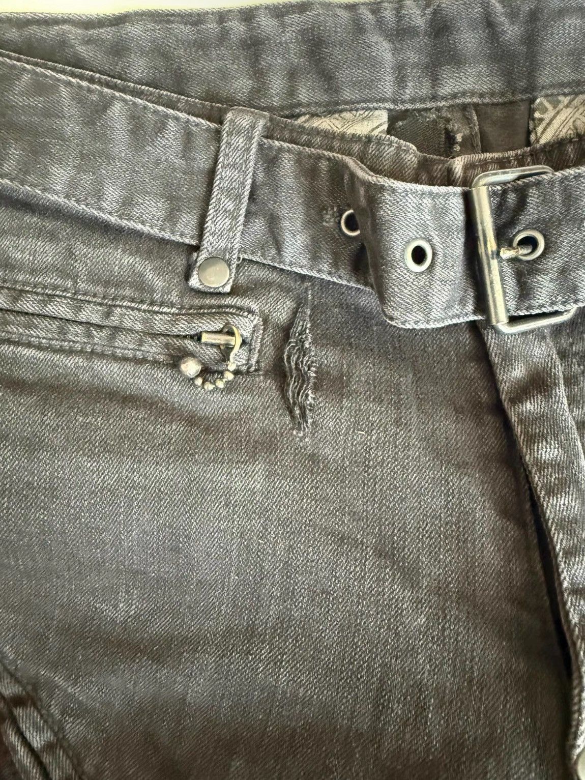 Number (N)ine Sz 4 Number Nine 04SS Distressed Pocket Denim Size US 30 / EU 46 - 8 Thumbnail