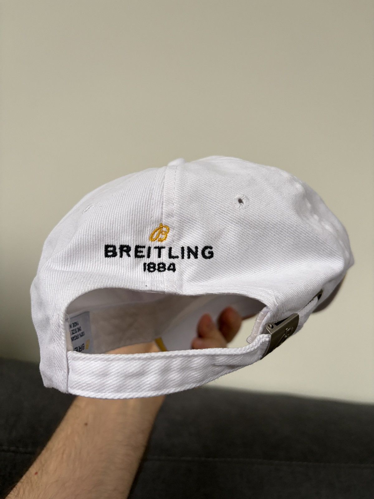 Breitling Breitling White Golden Logo Cap Size ONE SIZE - 7 Thumbnail