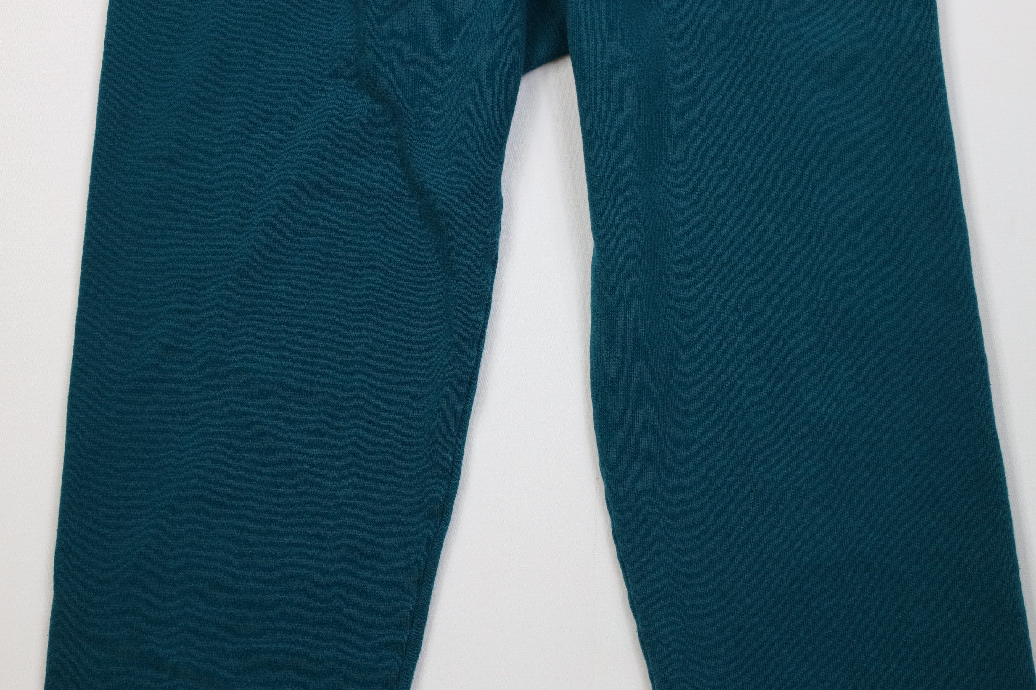 Hanes Vintage 70s 80s Hanes Gusset Sweatpants Joggers Teal USA Size US 32 / EU 48 - 3 Thumbnail