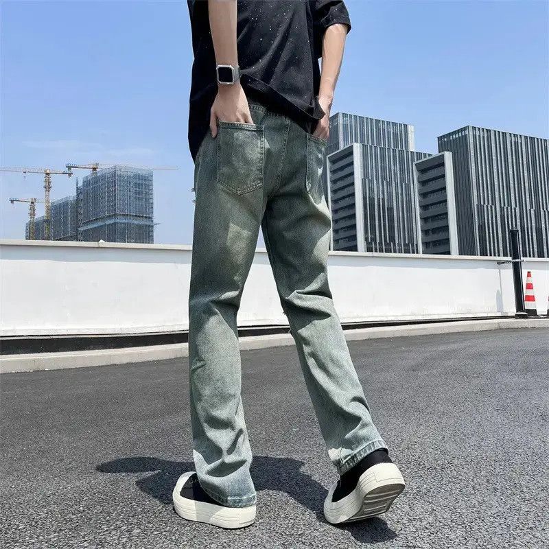 Japanese Brand Retro loose ripped micro flared jeans Size US 30 / EU 46 - 2 Thumbnail