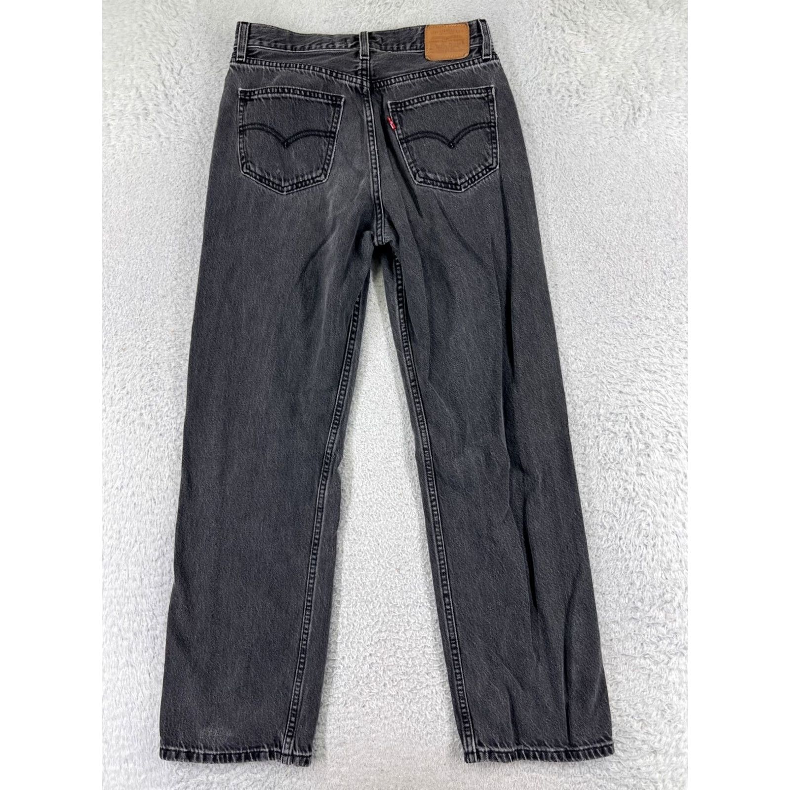Levi's Levi's Jeans Men 25 Black Denim Straight Relaxed Cotton Big E Vintage No Size US 26 / EU 42 - 2 Thumbnail