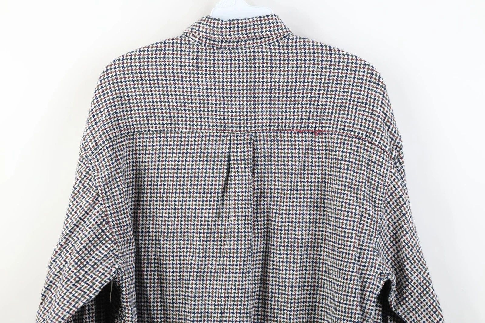 Vintage Vintage 90s Streetwear Houndstooth Flannel Button Down Shirt Size US M / EU 48-50 / 2 - 16 Thumbnail