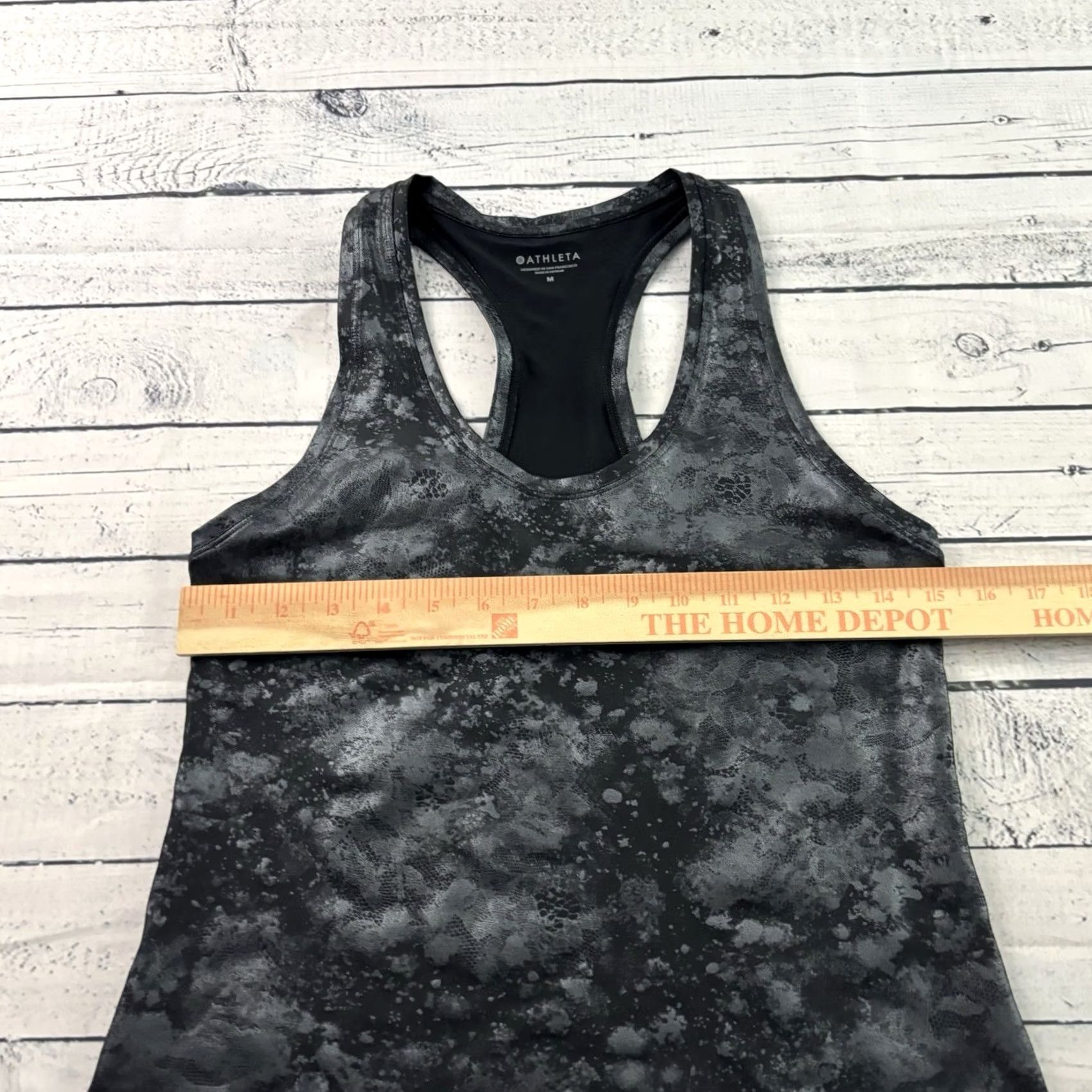 Athleta Athleta Tank Shirt Sleeveless Athletic Marbled Metallic Black Women's M Size M / US 6-8 / IT 42-44 - 4 Thumbnail